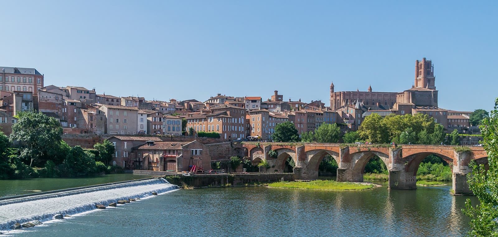 Pont Vieux und Kathedrale Sainte-Cécile in Albi