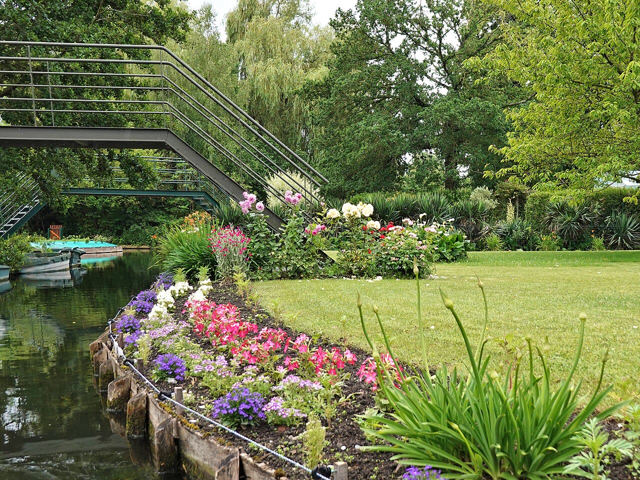Gärten und Kanäle der Hortillonnages von Amiens