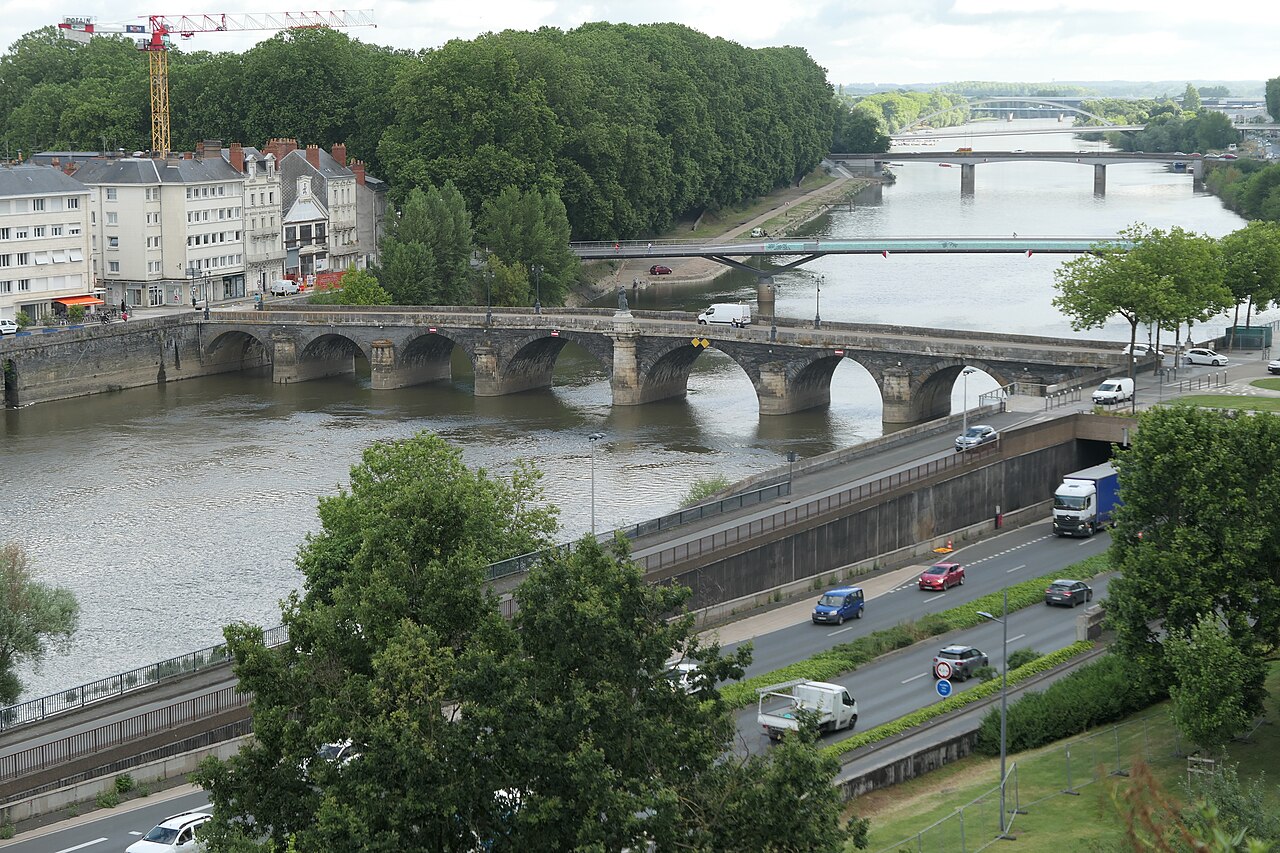 Fluss Maine in Angers