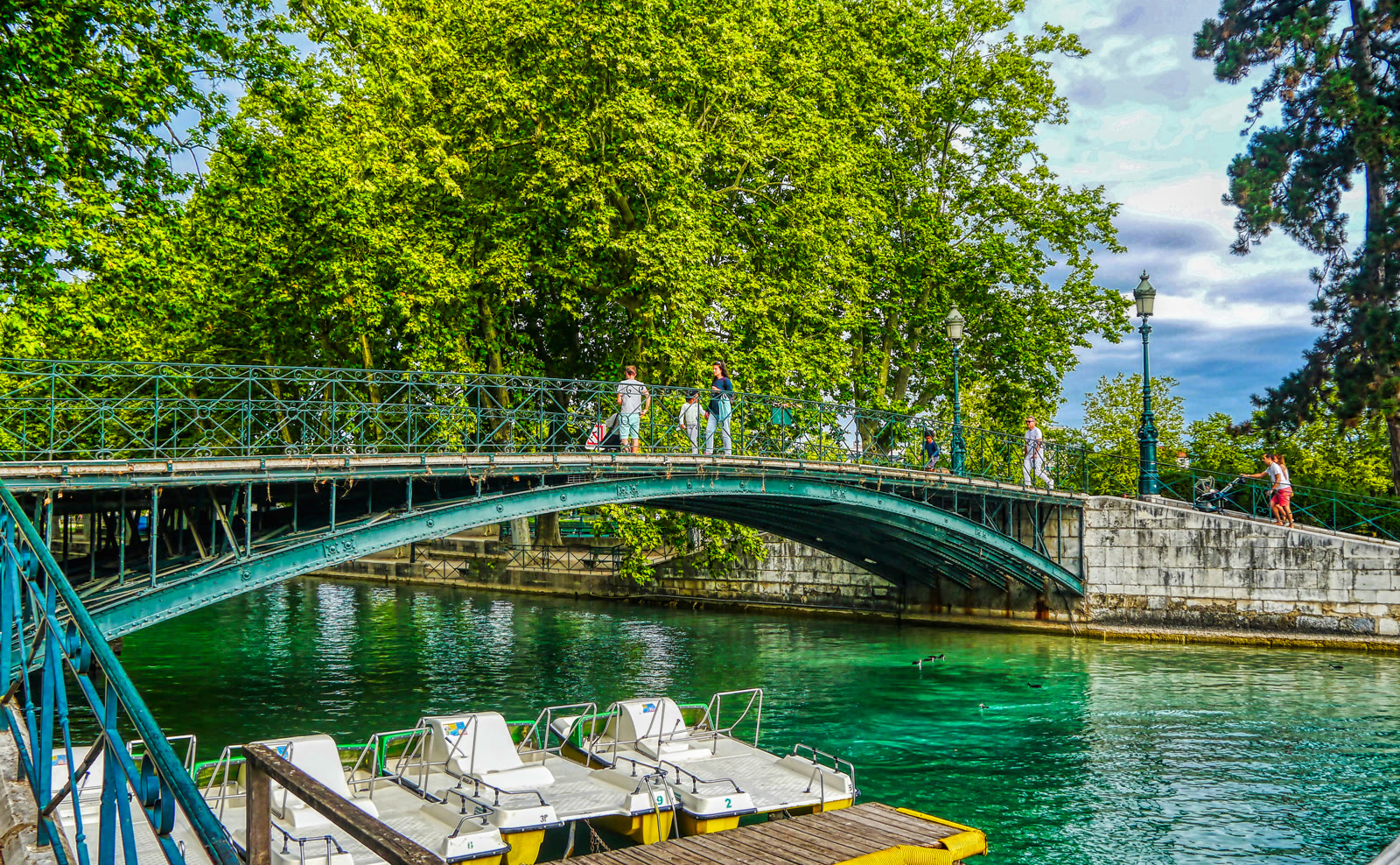 Pont des Amours über dem Canal du Vassé in Annecy