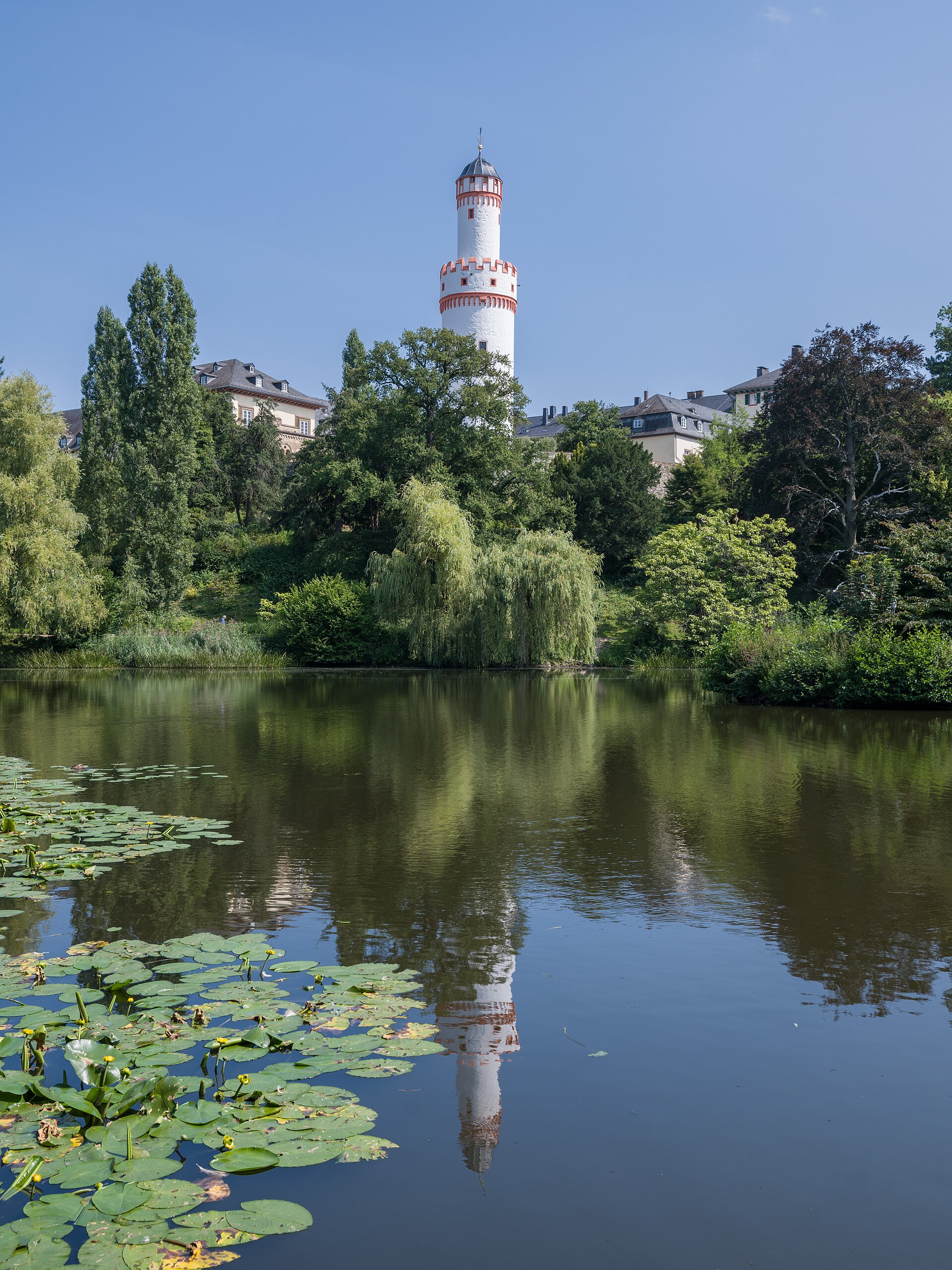 Schloss und Schlosspark Bad Homburg von Westen