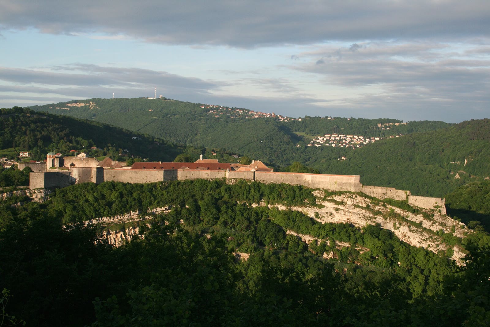 Blick auf die Zitadelle von Besançon