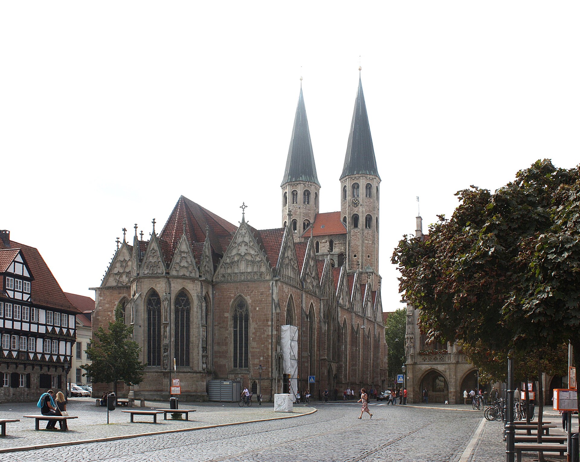 Altstadtmarkt Braunschweig mit Kirche St. Martini