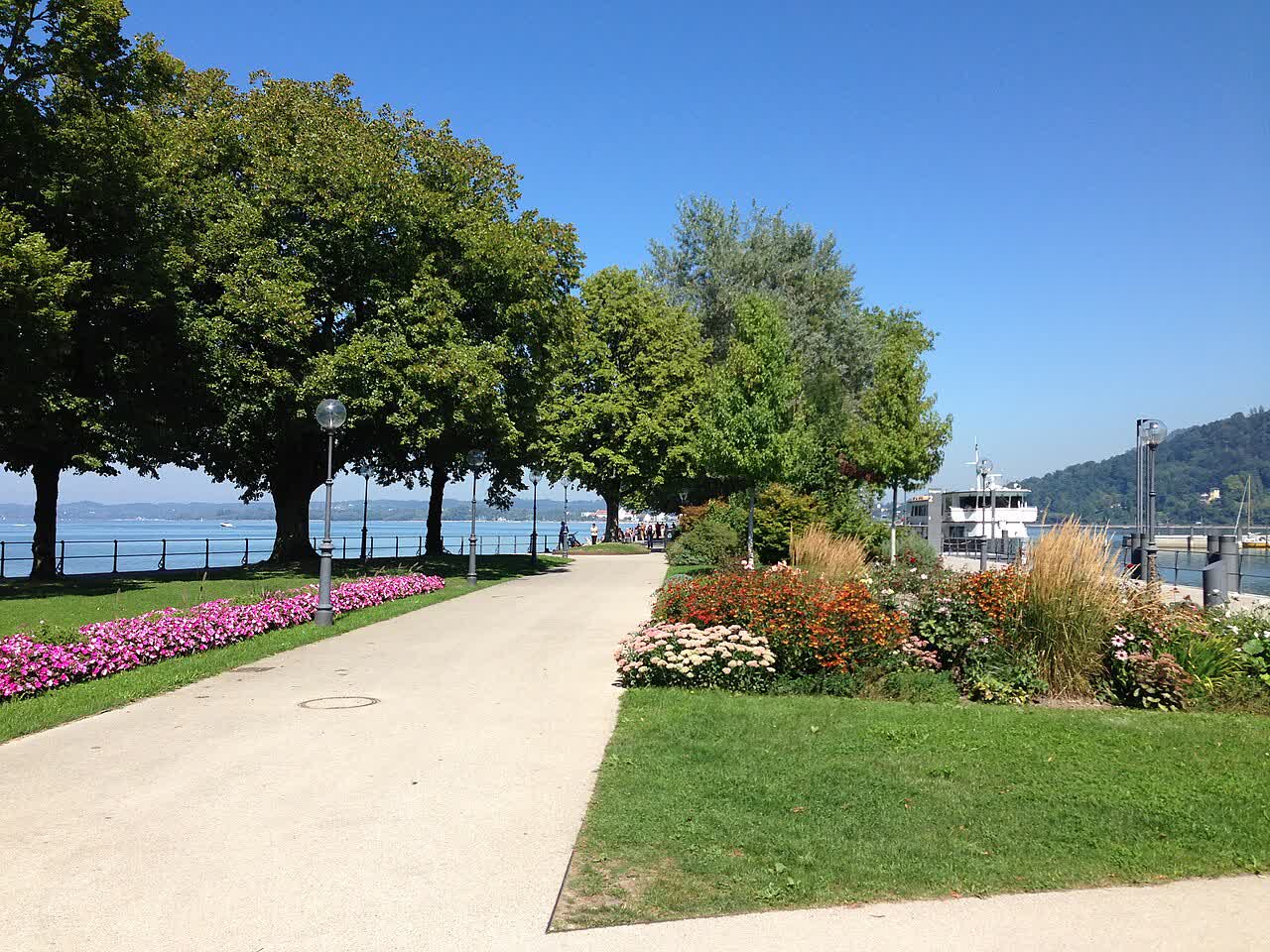 Hafen von Bregenz am Bodensee