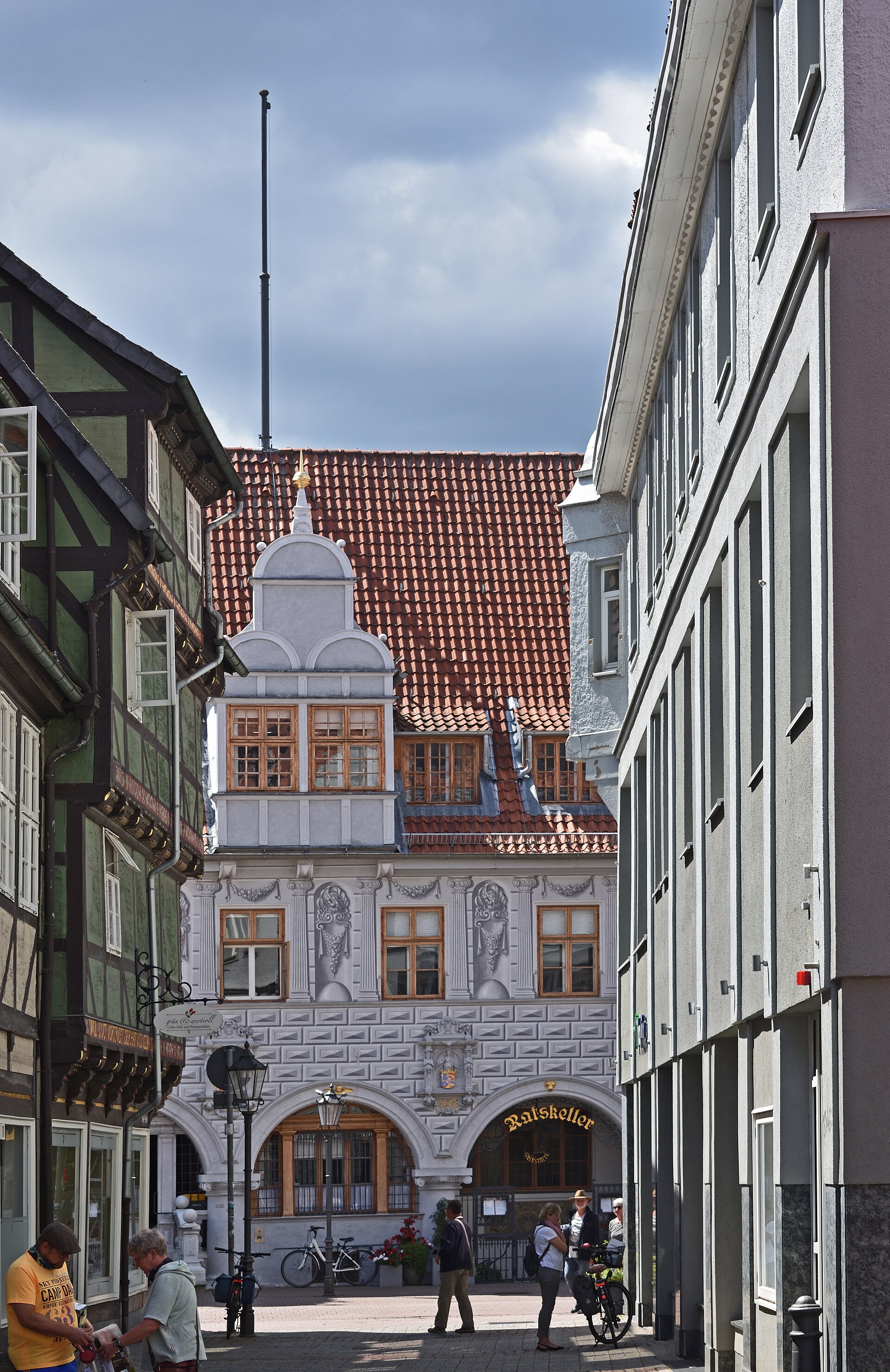 Altes Rathaus in Celle von der Neuen Straße