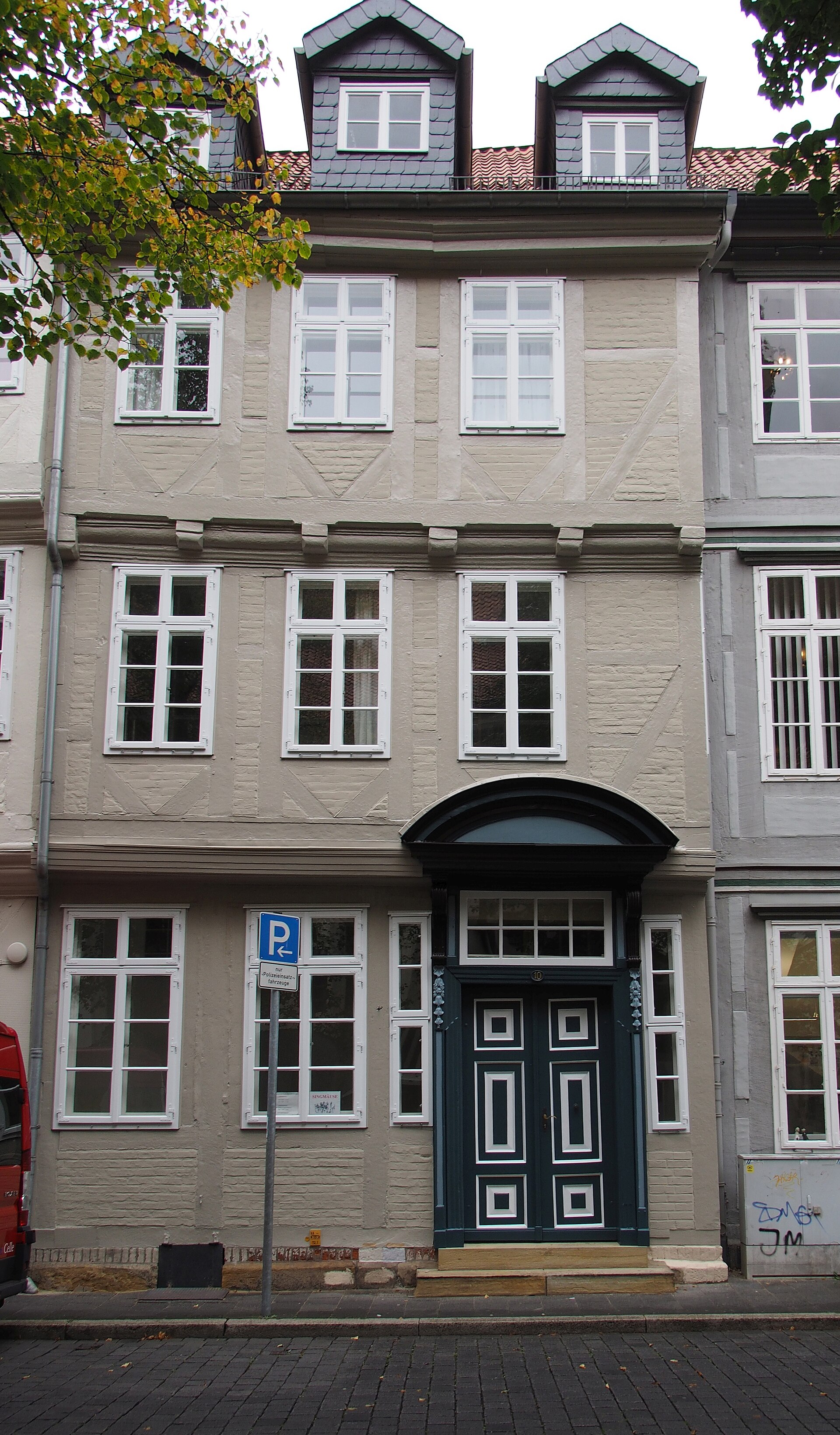 Fachwerkhäuser an der Stadtkirche in Celle