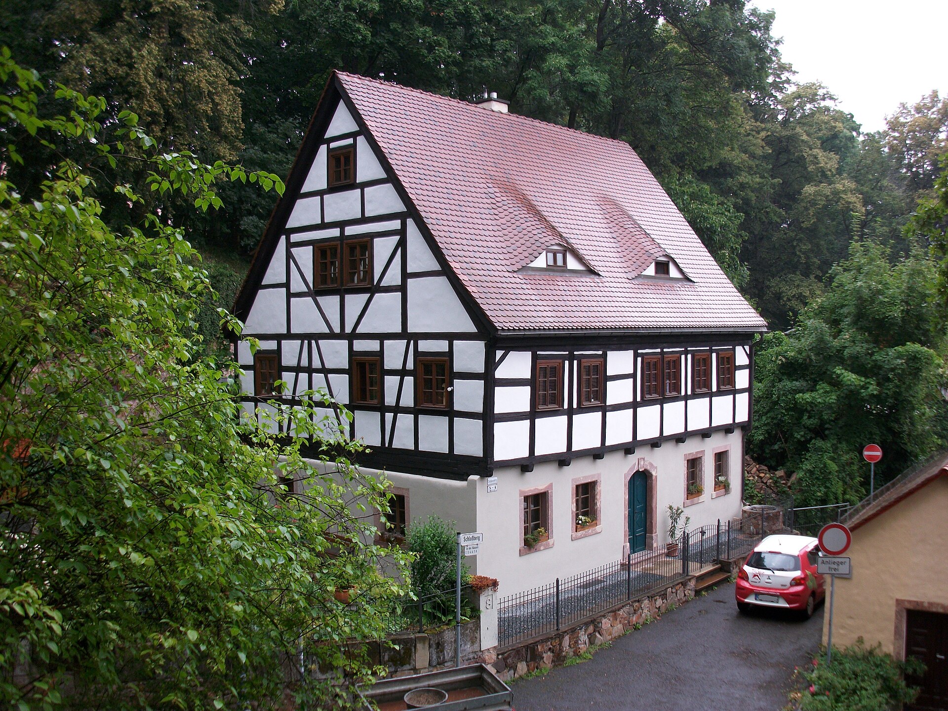 Schlossberg Chemnitz mit historischer Bebauung