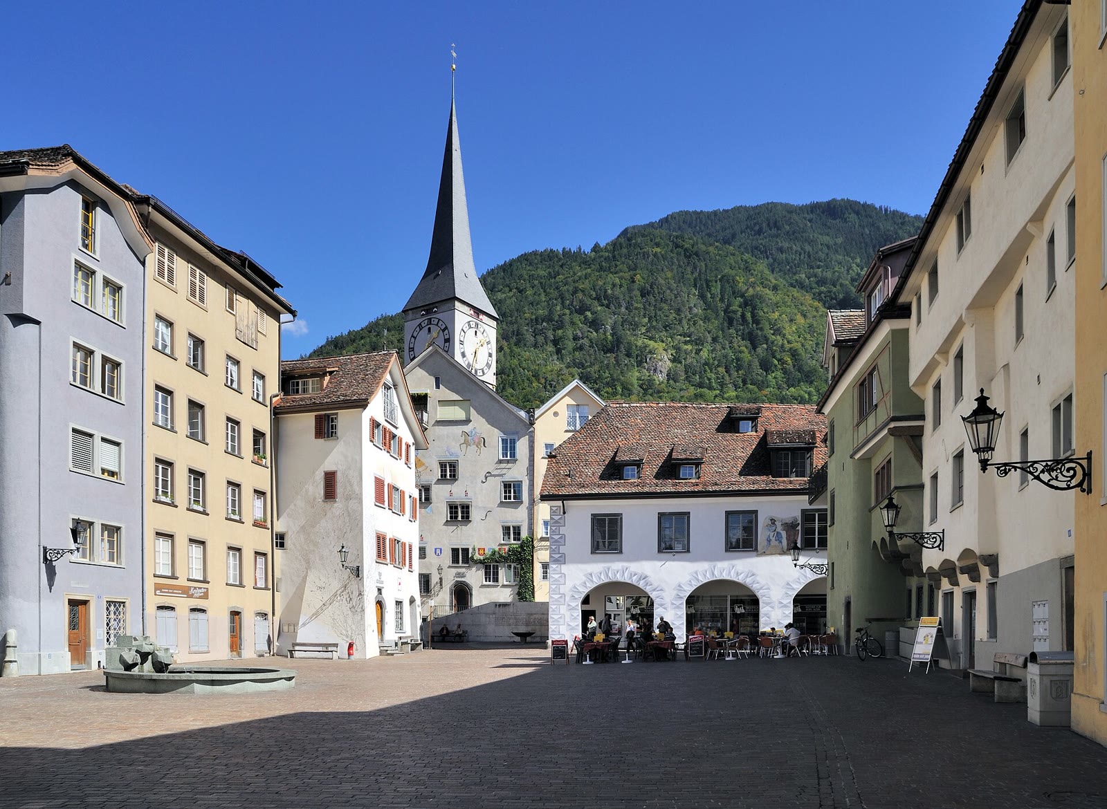 Blick über die Altstadt von Chur in Graubünden