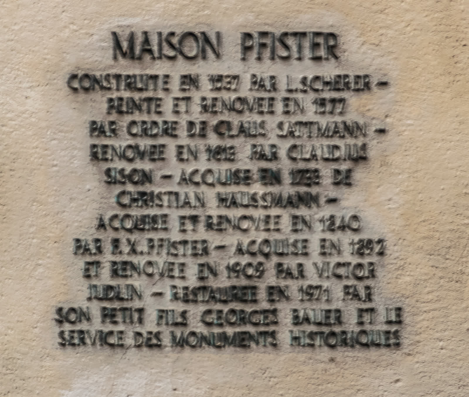 Maison Pfister in der Altstadt von Colmar