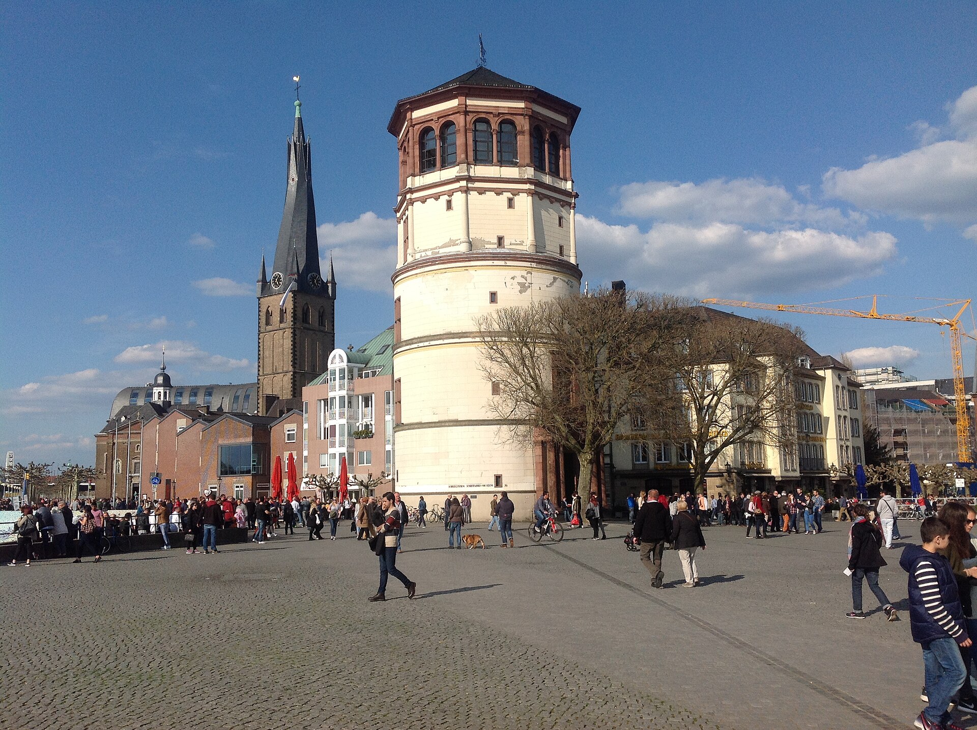 Burgplatz in der Düsseldorfer Altstadt