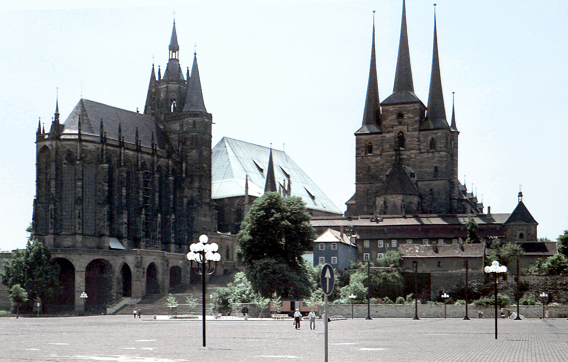 Erfurter Dom und Severikirche am Domplatz