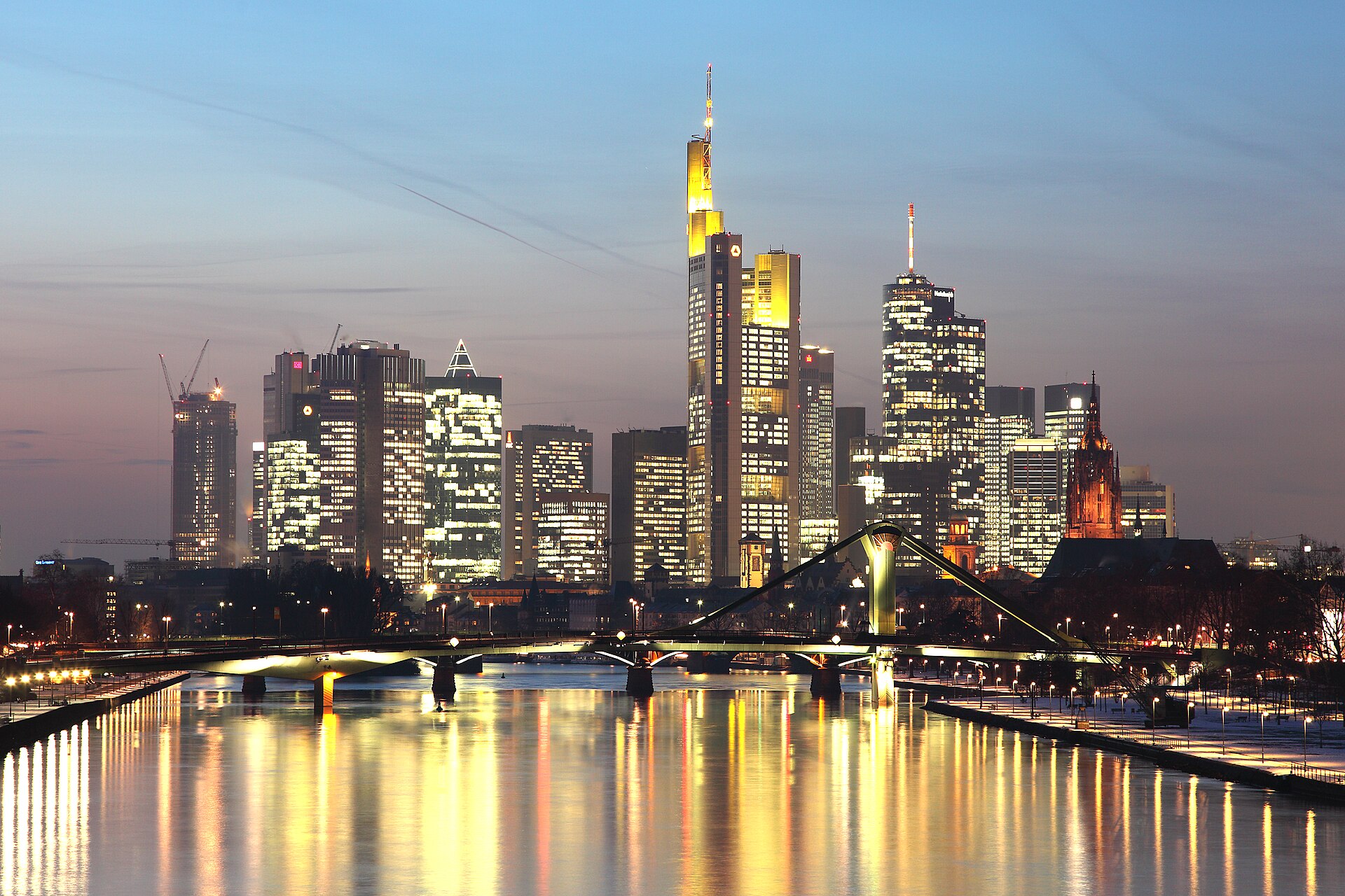 Blick auf die Skyline von Frankfurt am Main