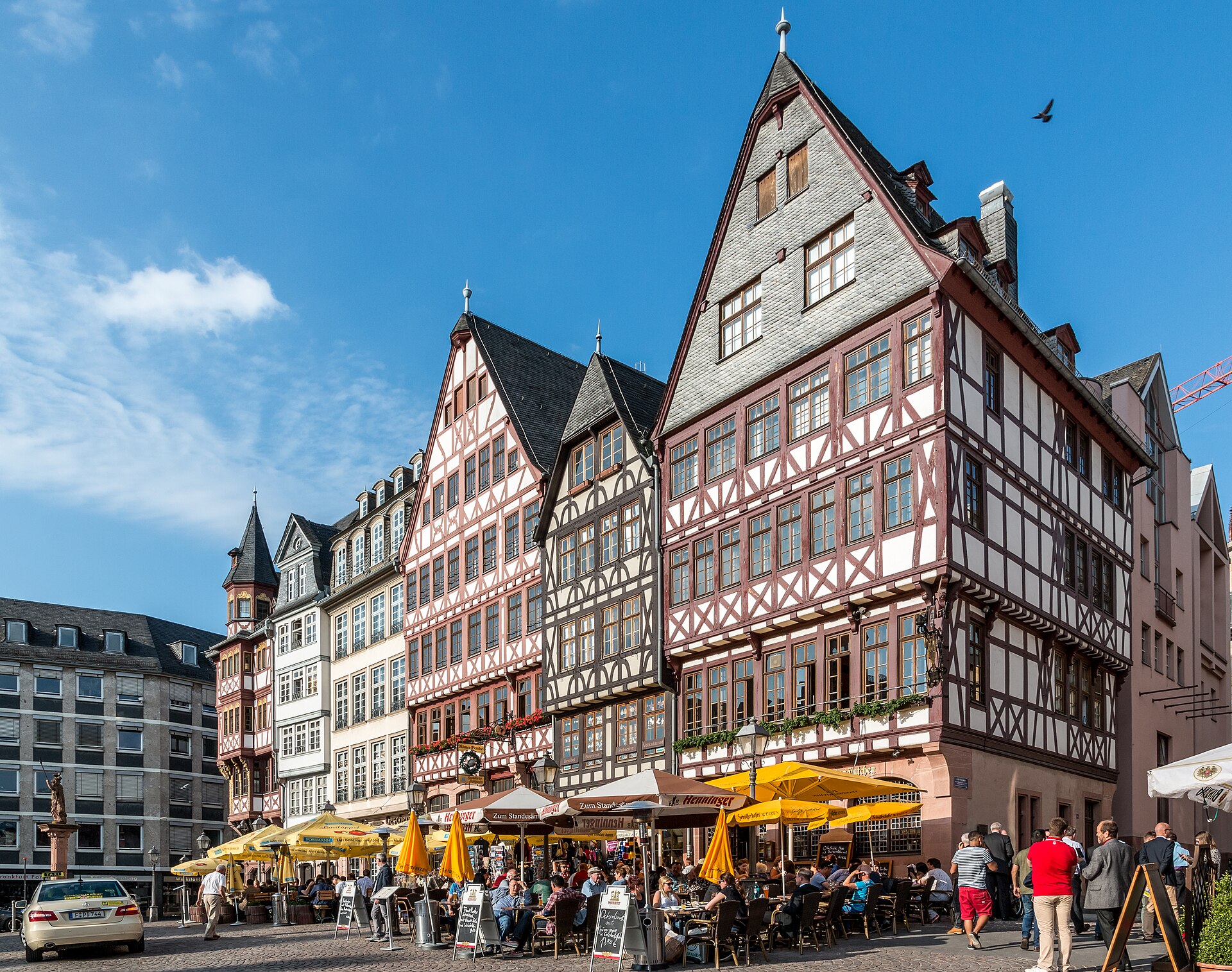 Ostzeile am Römerberg Frankfurt mit Fachwerkhäusern