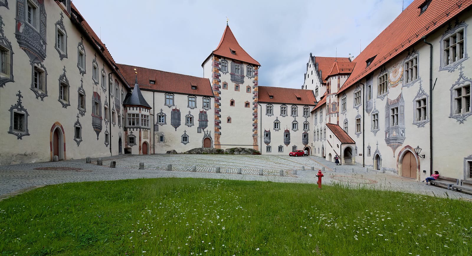 Hohes Schloss über der Altstadt von Füssen