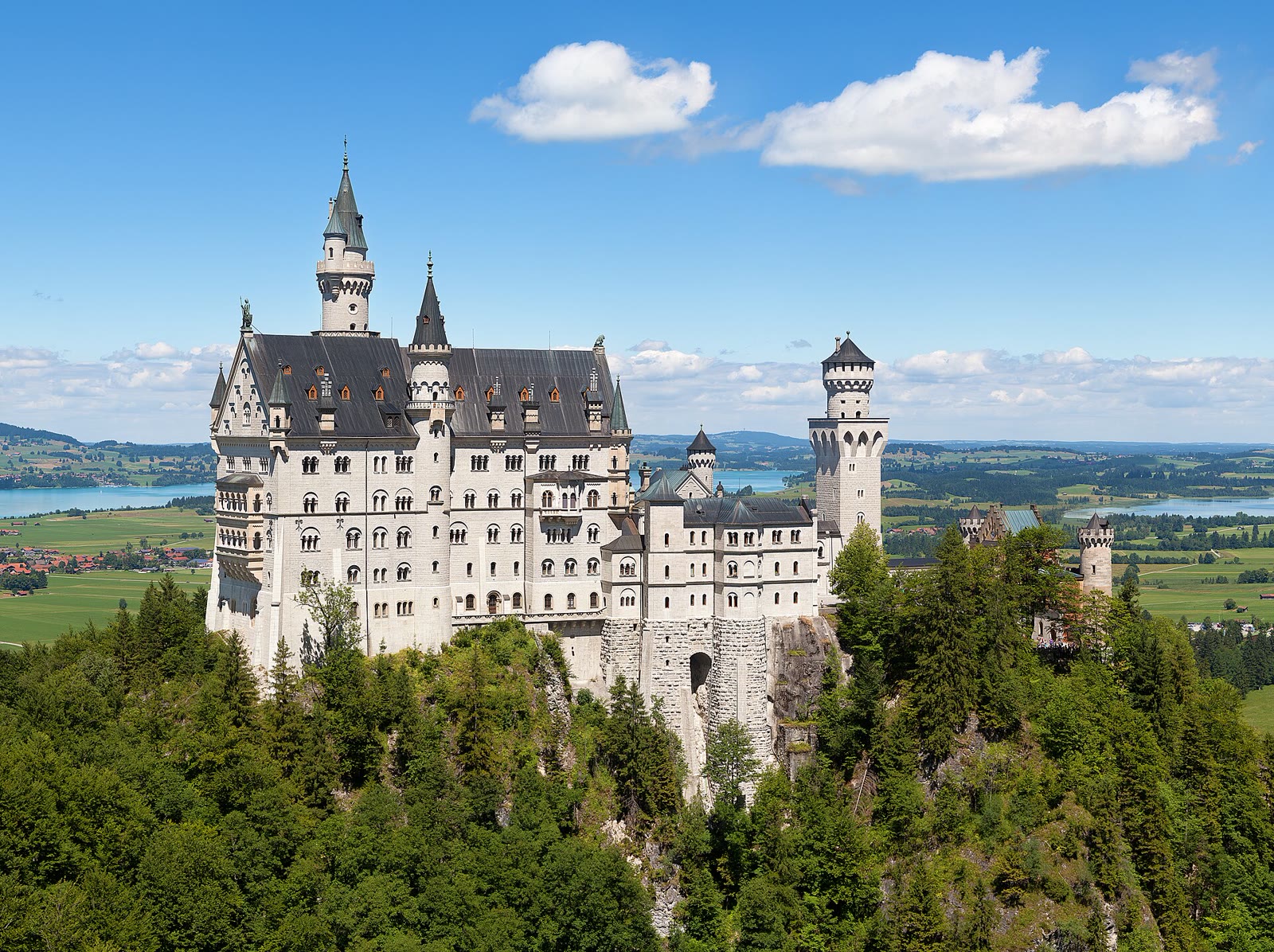 Schloss Neuschwanstein bei Füssen im Allgäu