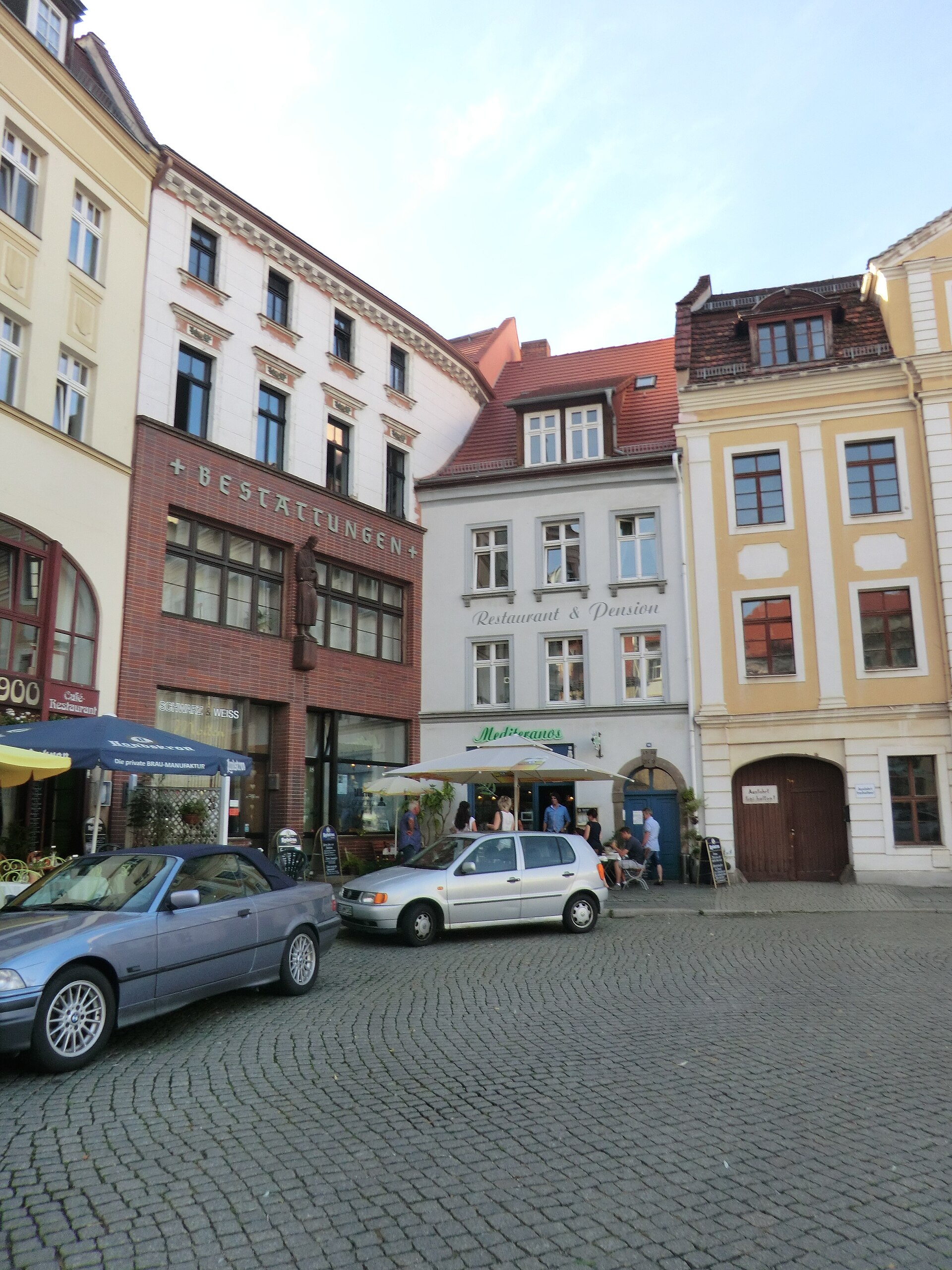 Obermarkt Görlitz mit historischen Bürgerhäusern