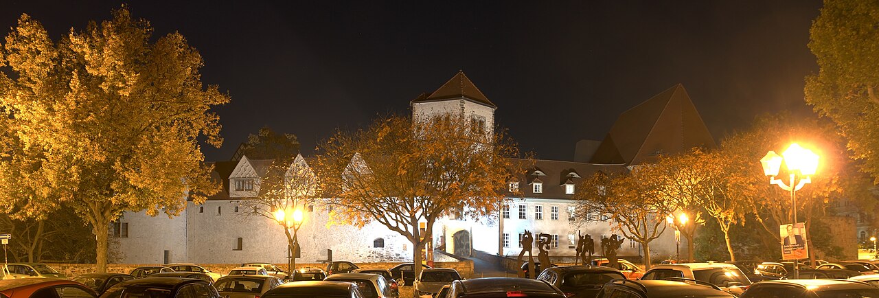 Kunstmuseum Moritzburg in Halle an der Saale bei Nacht