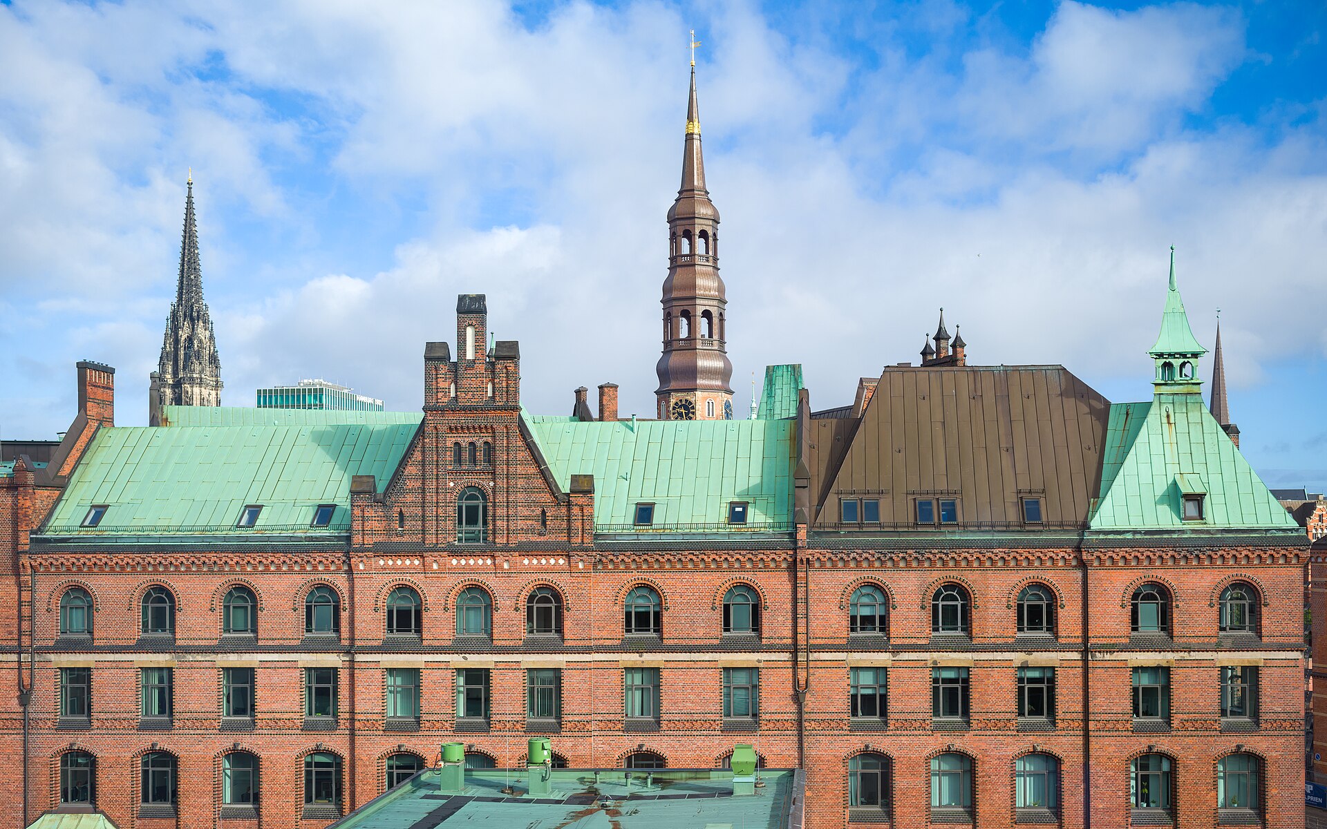 Speicherstadt Hamburg Blick über den Brooksfleet