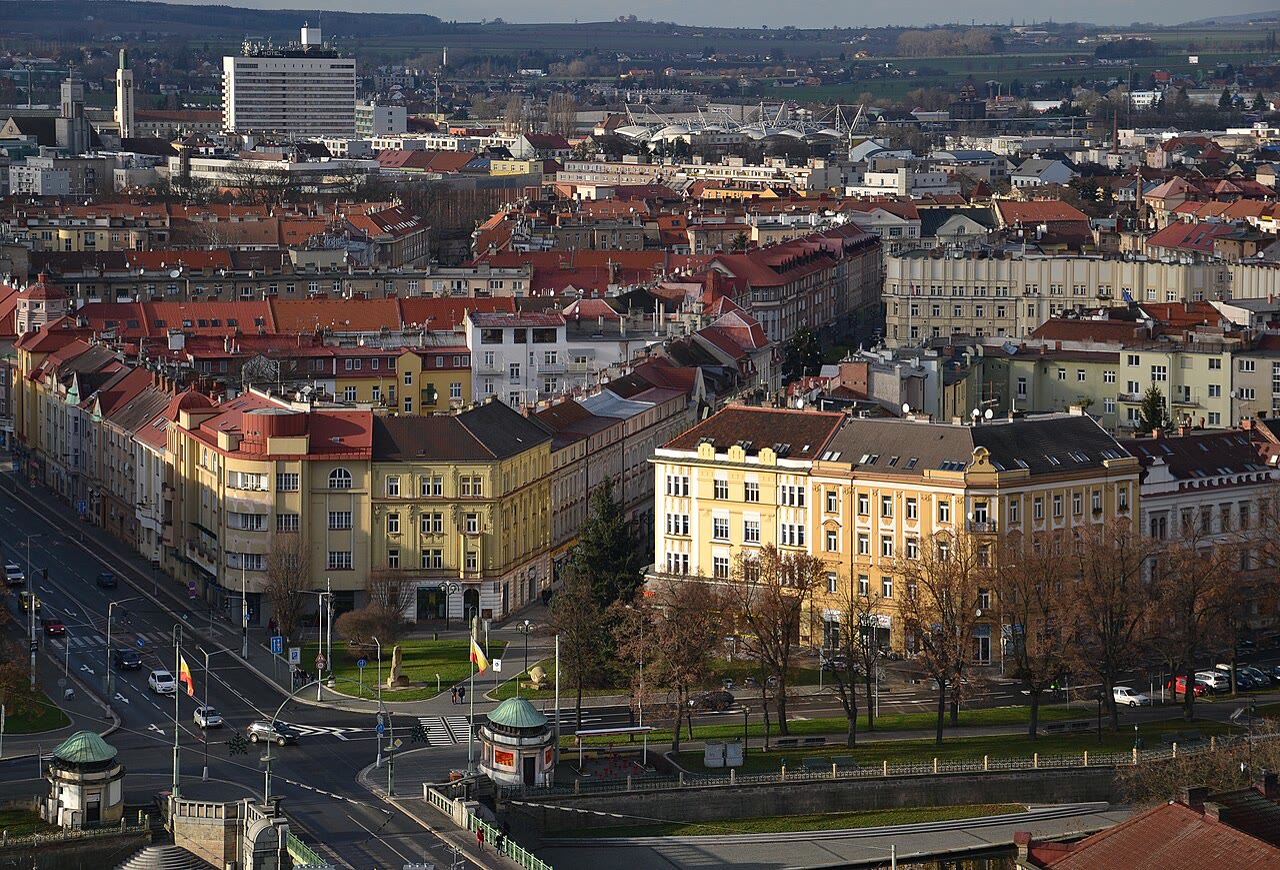 Moderne Architektur Salon der Republik in Hradec Králové