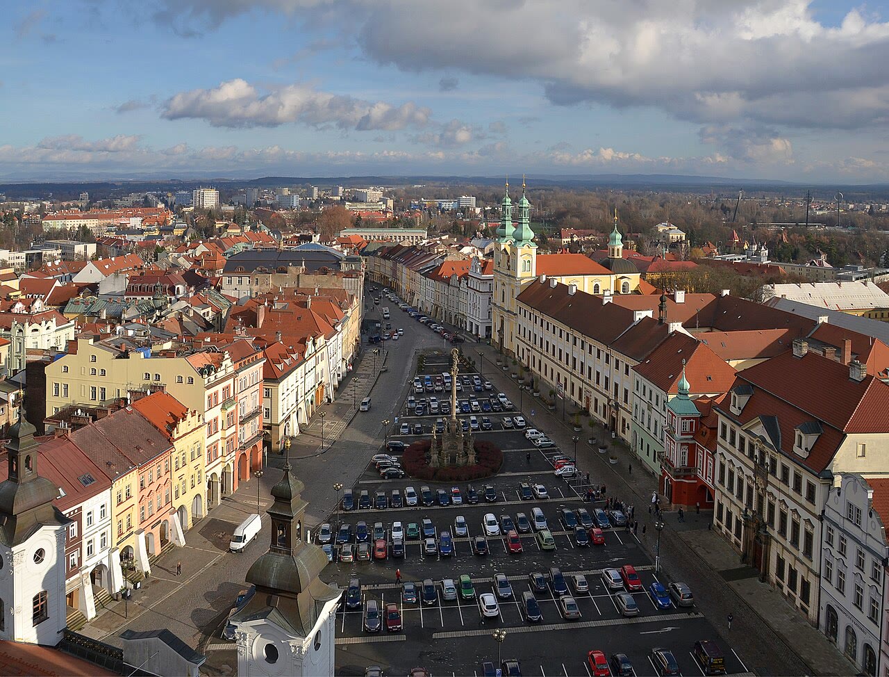 Velké náměstí Großer Platz in Hradec Králové