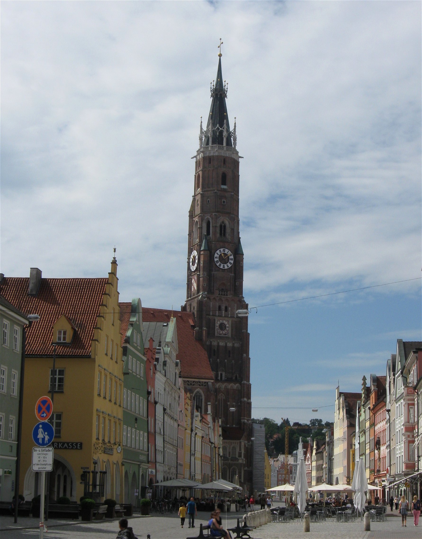 Gotische Fassaden in der Landshuter Altstadt