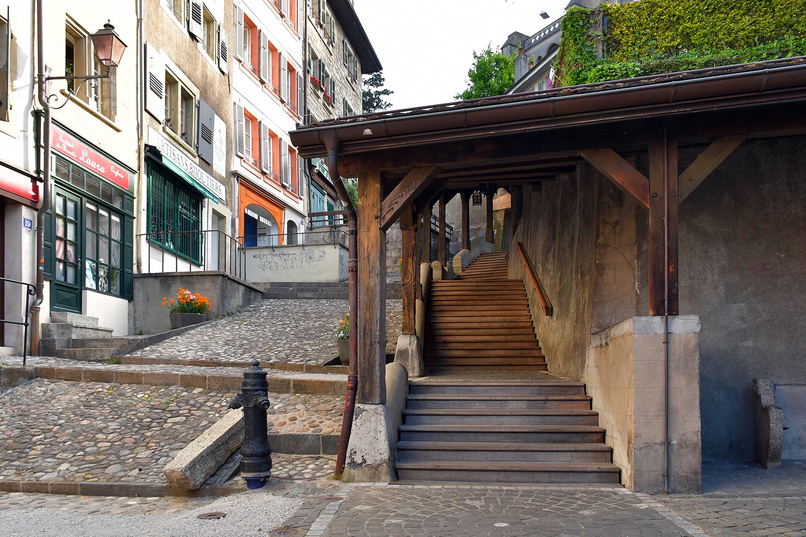 Escaliers du Marché in Lausanne