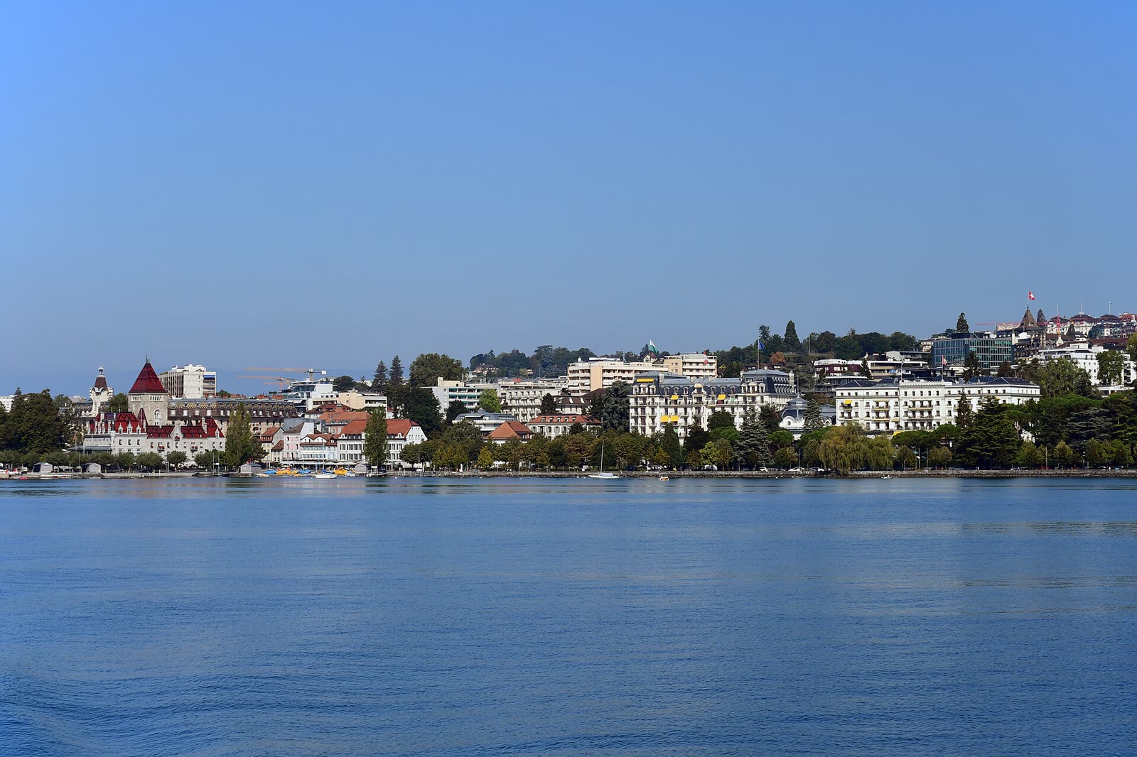 Seeufer und Hotels in Ouchy, Lausanne