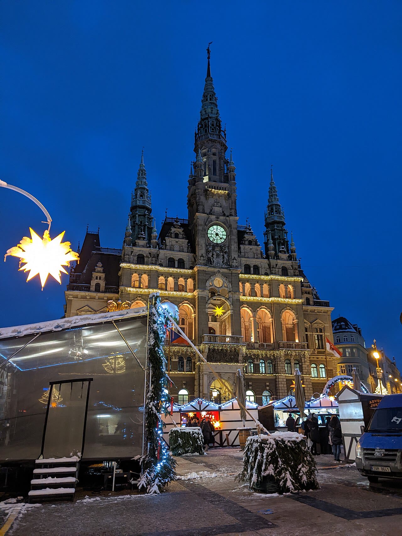Rathausplatz Náměstí Dr. E. Beneše in Liberec