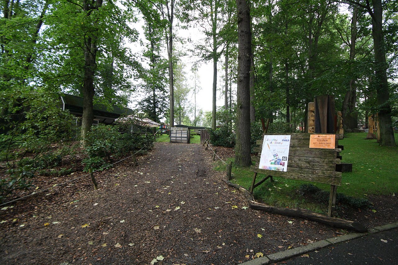 Bereich am Eingang des Zoo Liberec