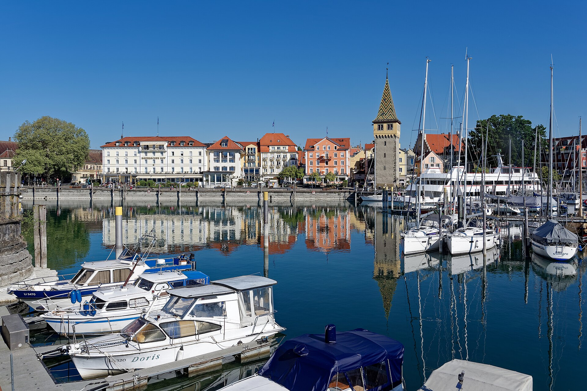 Mangturm an der Lindauer Seepromenade