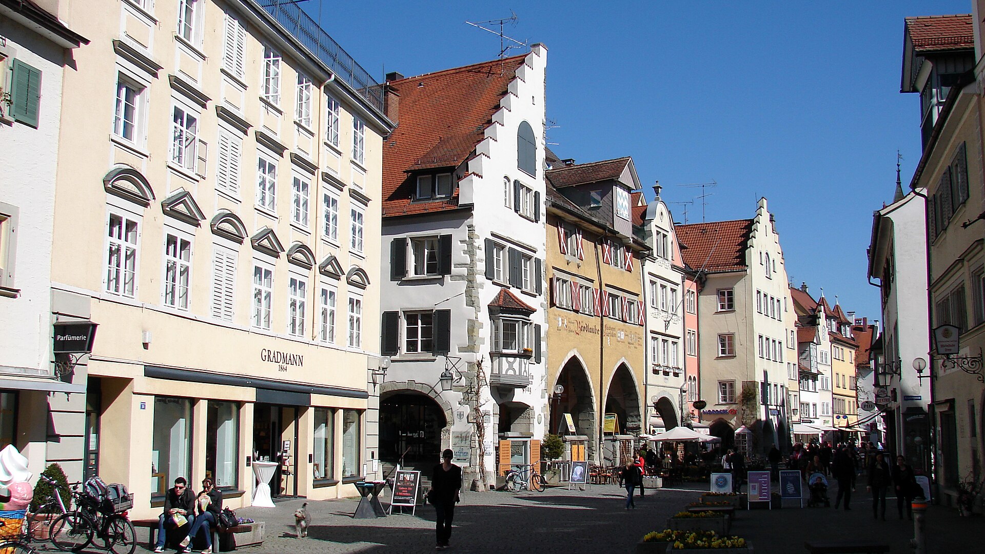 Maximilianstraße in der Lindauer Altstadt