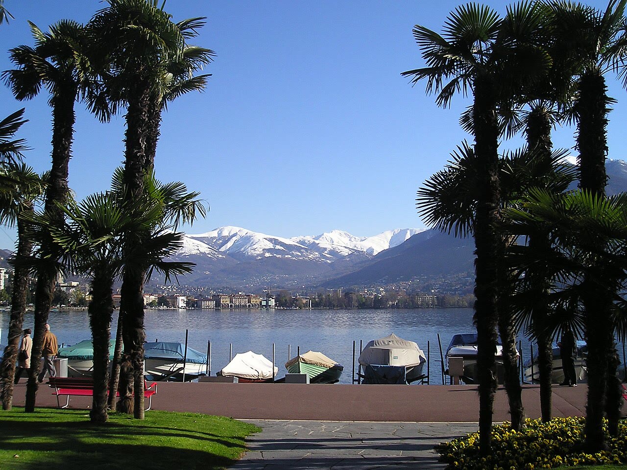 Lungolago von Paradiso am Luganersee