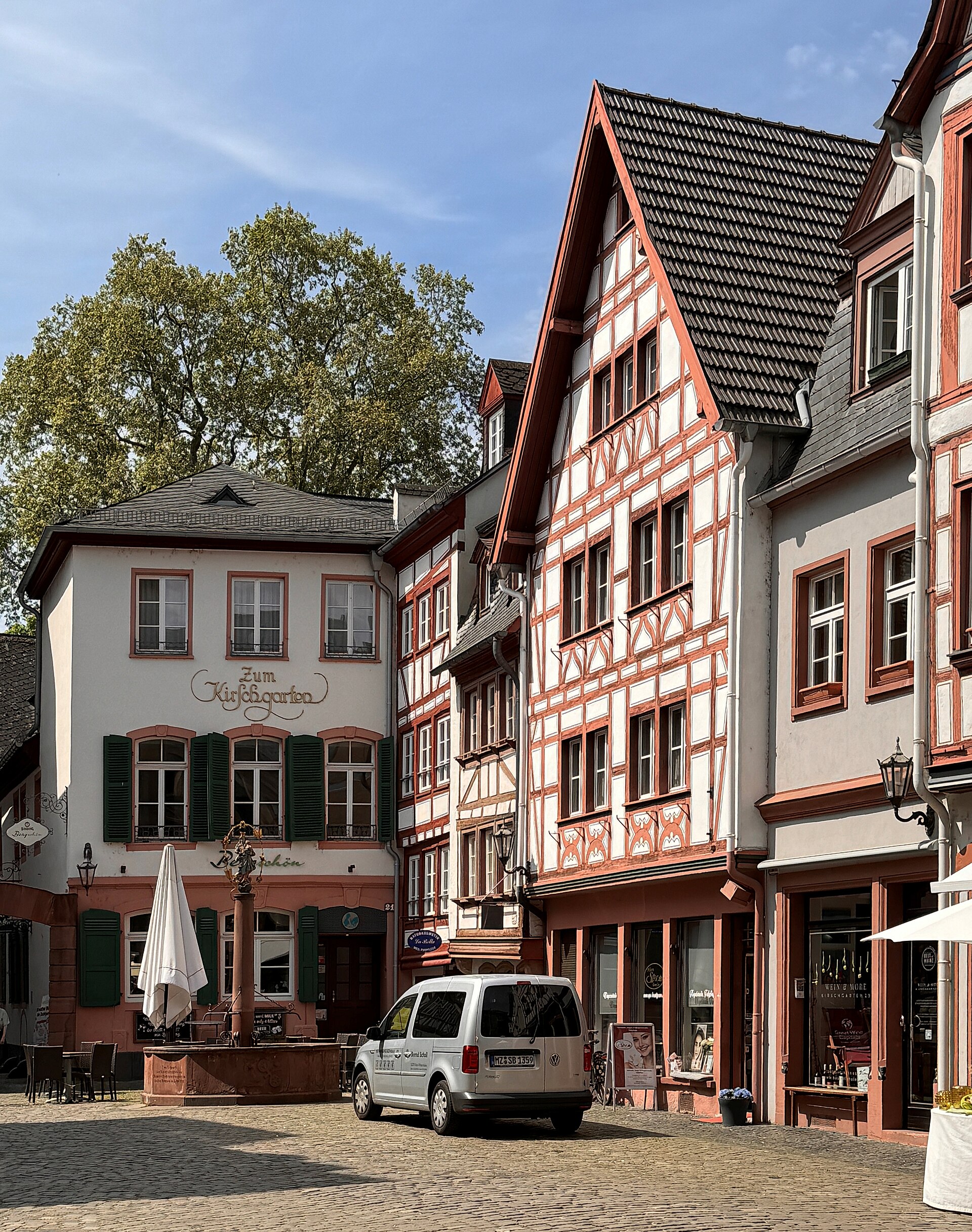 Fachwerkhäuser am Kirschgarten in Mainz