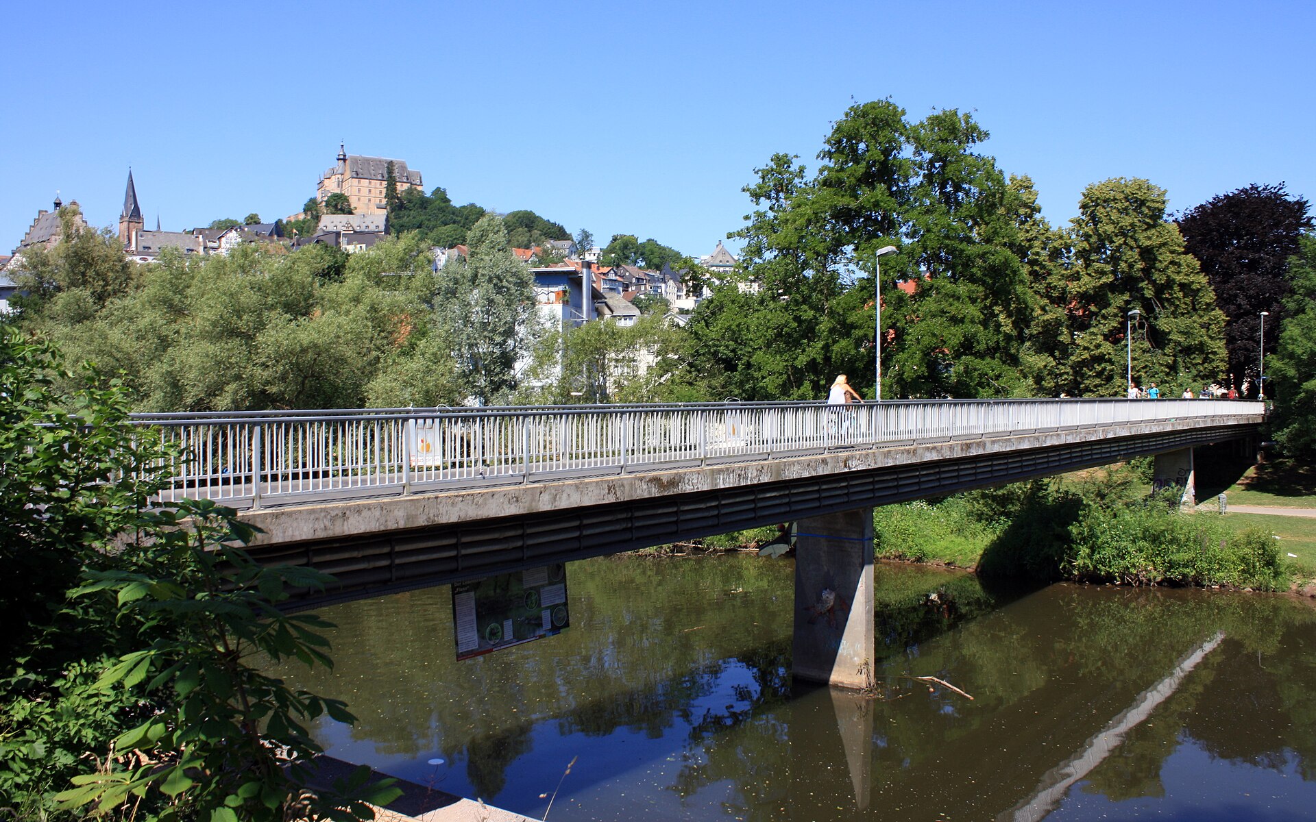 Abendroth-Brücke über die Lahn in Marburg