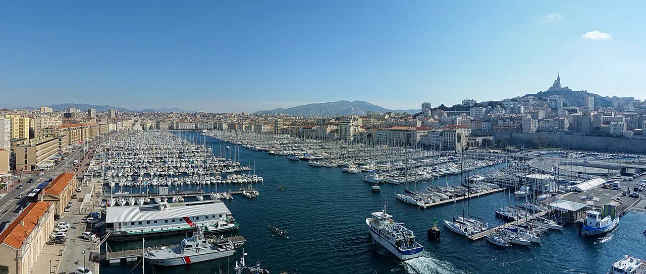 Panorama des Vieux-Port in Marseille