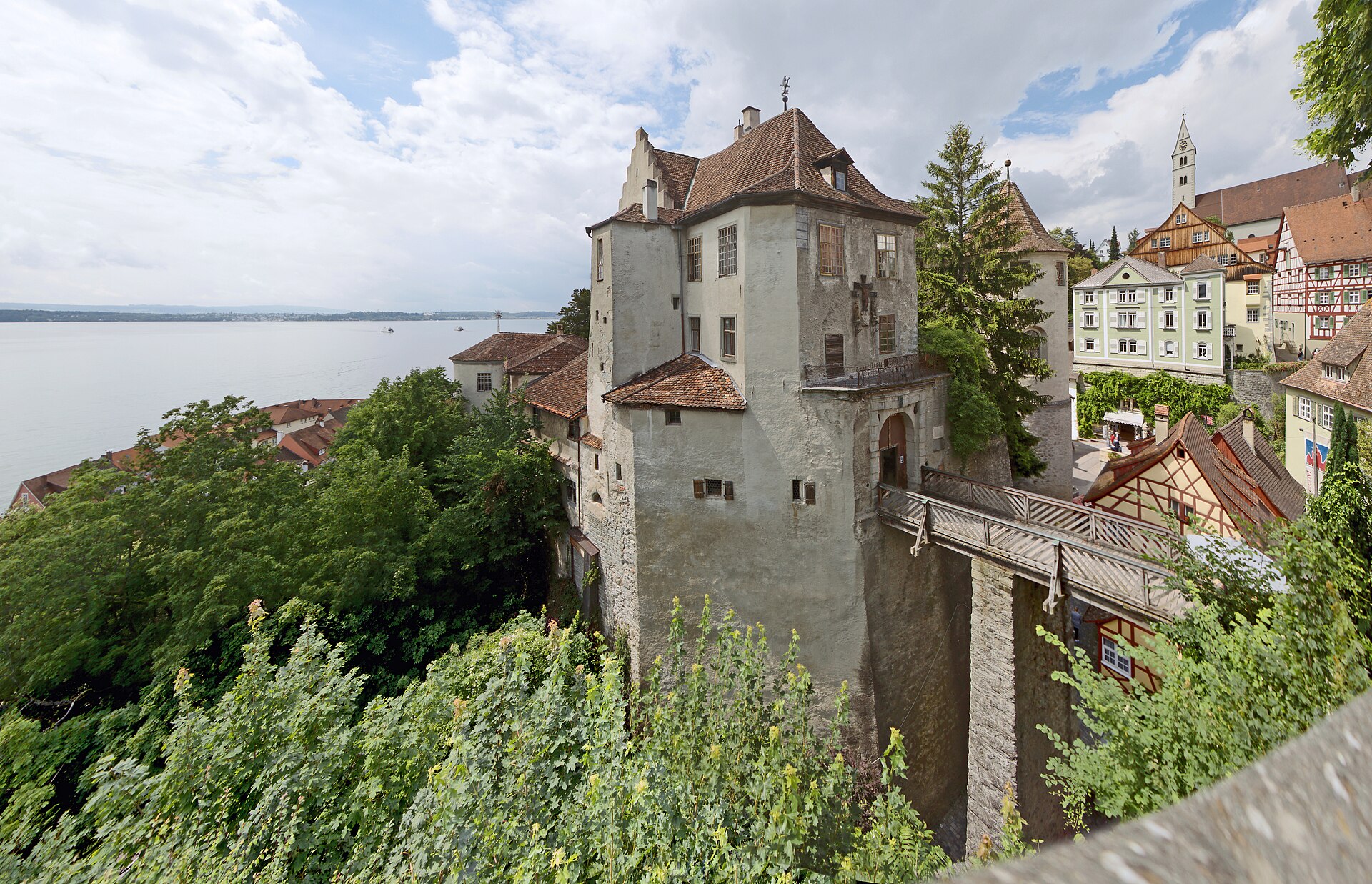 Detailansicht der Burg Meersburg