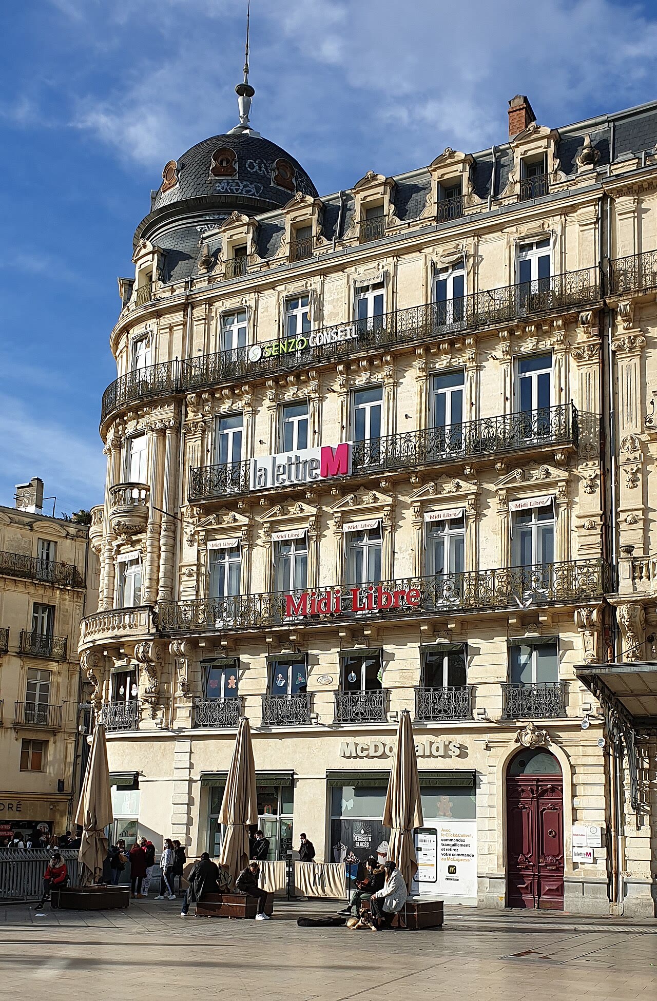 Fassaden und Opéra-Umgebung an der Place de la Comédie