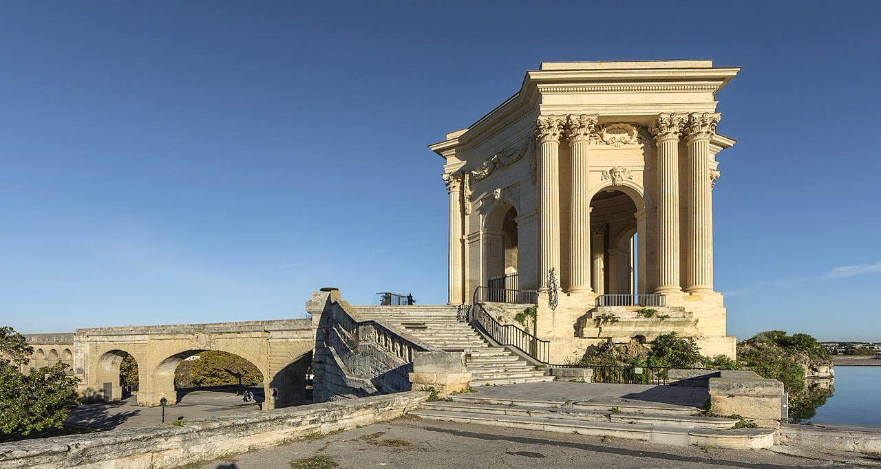 Château d’eau an der Promenade du Peyrou in Montpellier
