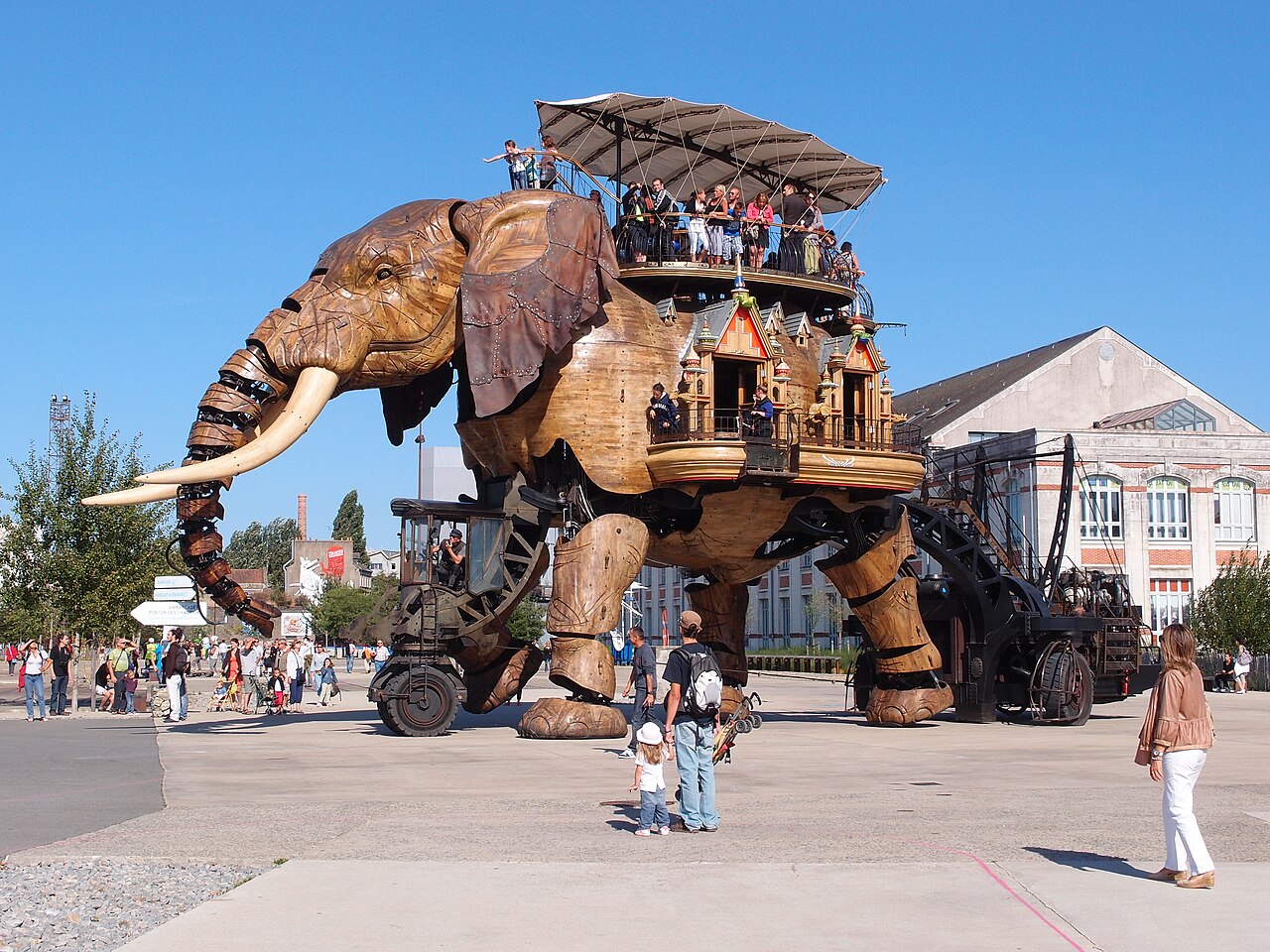 Grand Éléphant der Machines de l’Île in Nantes