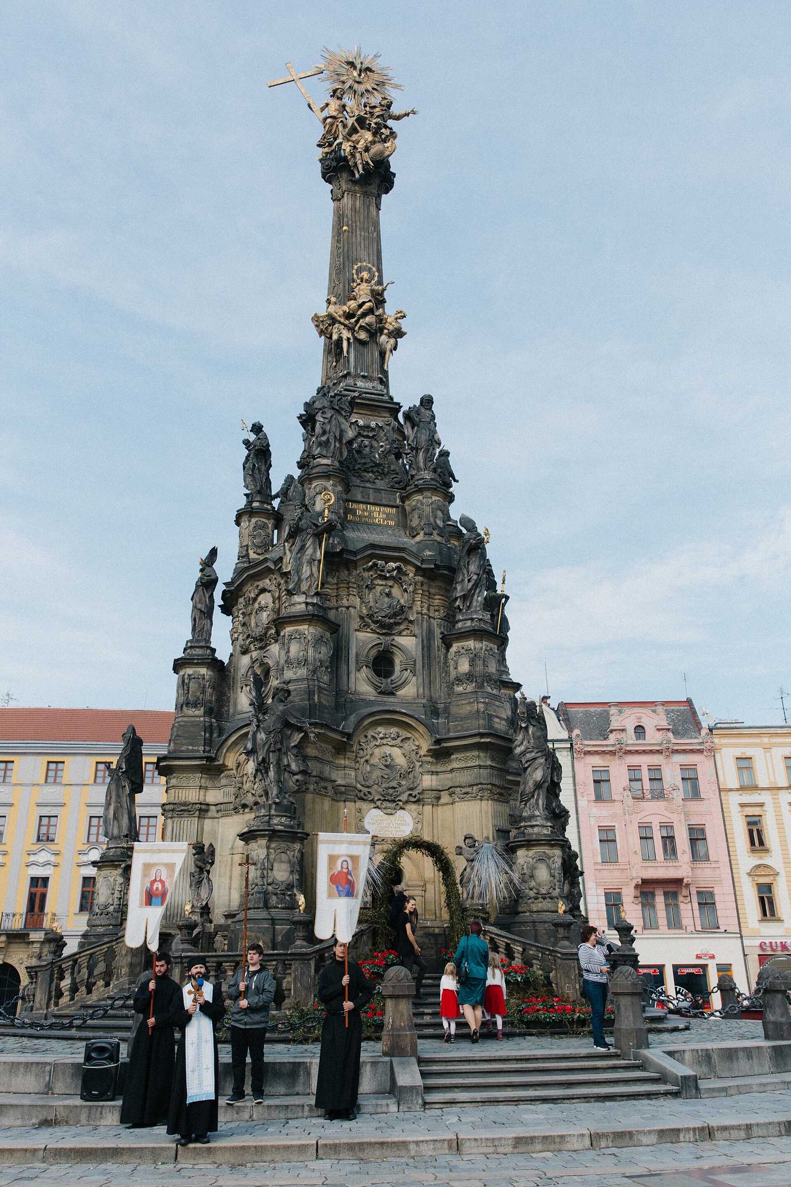 Heilige Dreifaltigkeitssäule auf dem Oberen Marktplatz in Olmütz