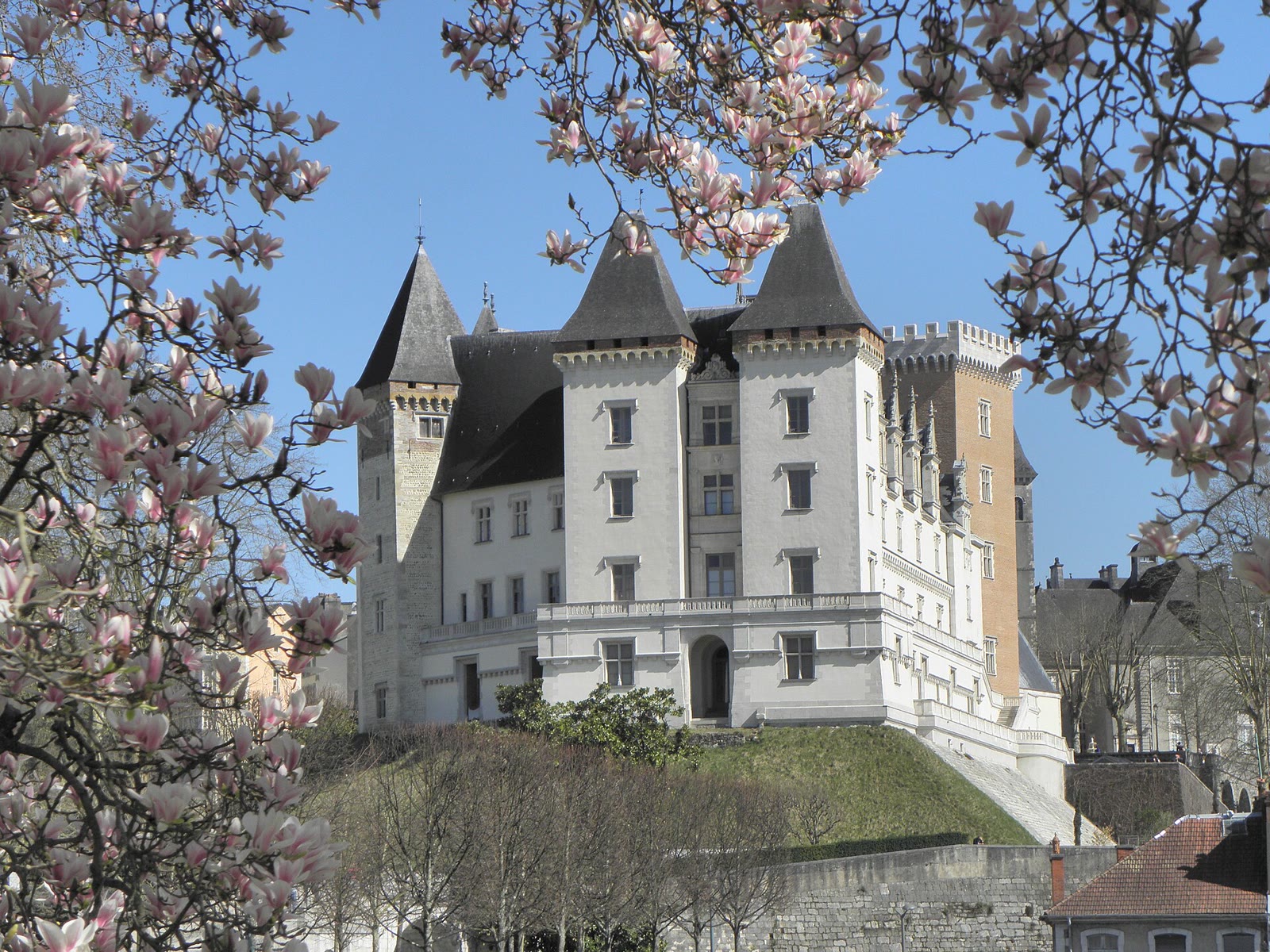 Château de Pau vom Schlosspark aus gesehen