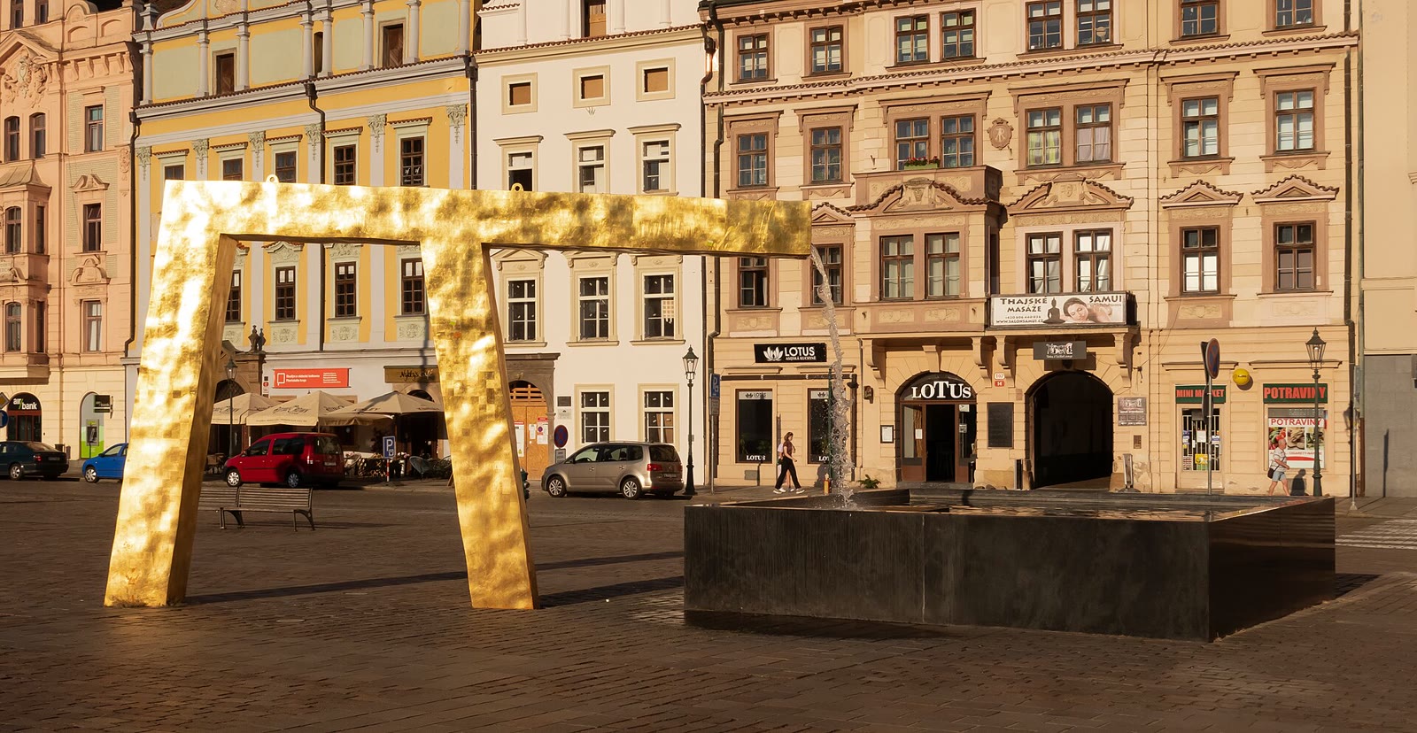 Brunnen auf dem Náměstí Republiky in Plzeň