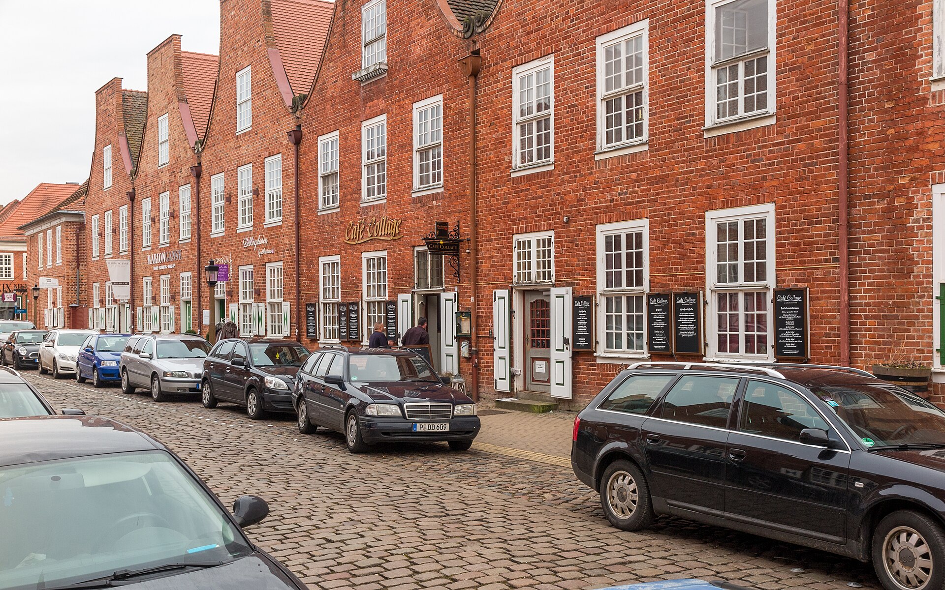 Holländisches Viertel in Potsdam mit Cafés