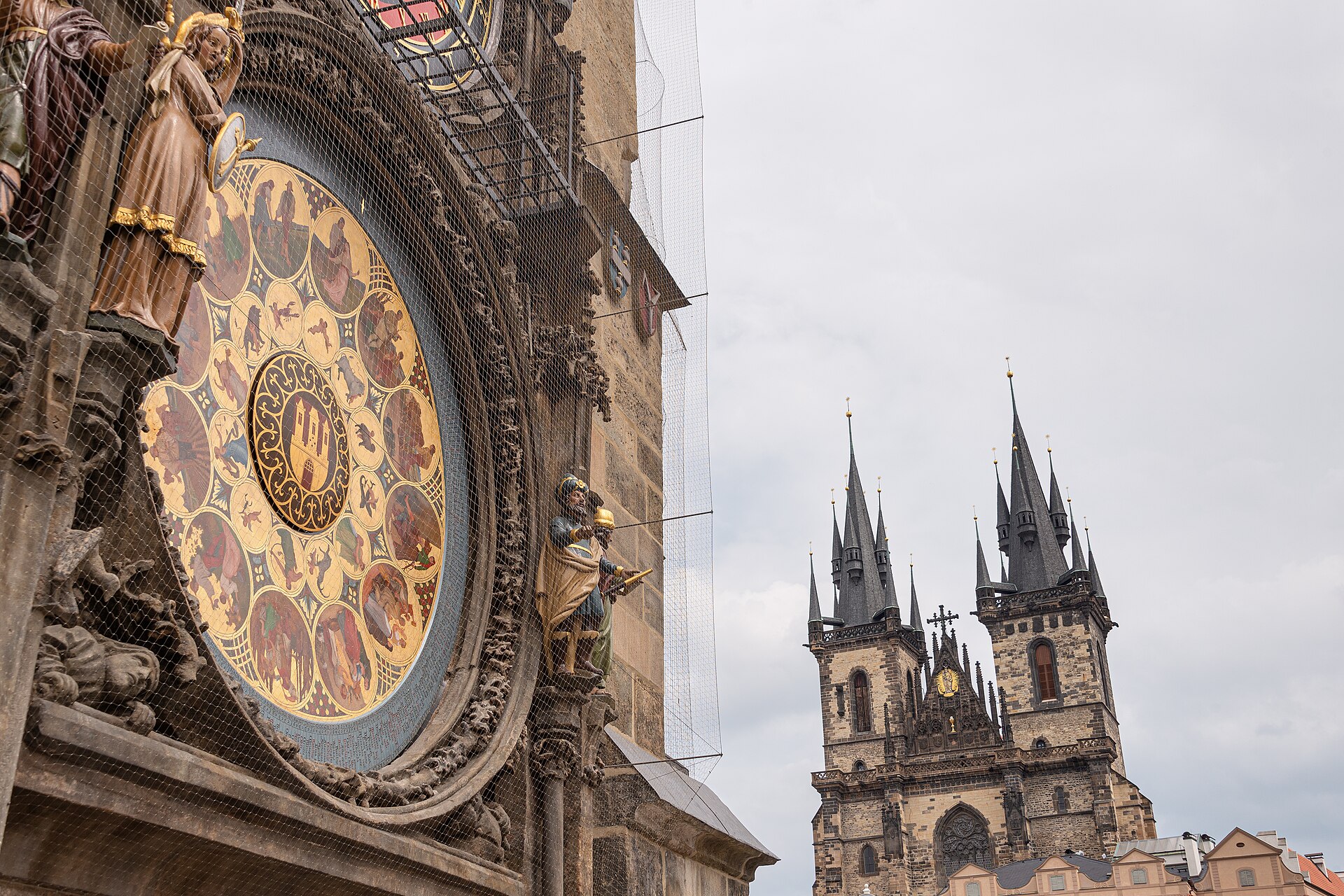 Astronomische Uhr am Altstädter Rathaus in Prag