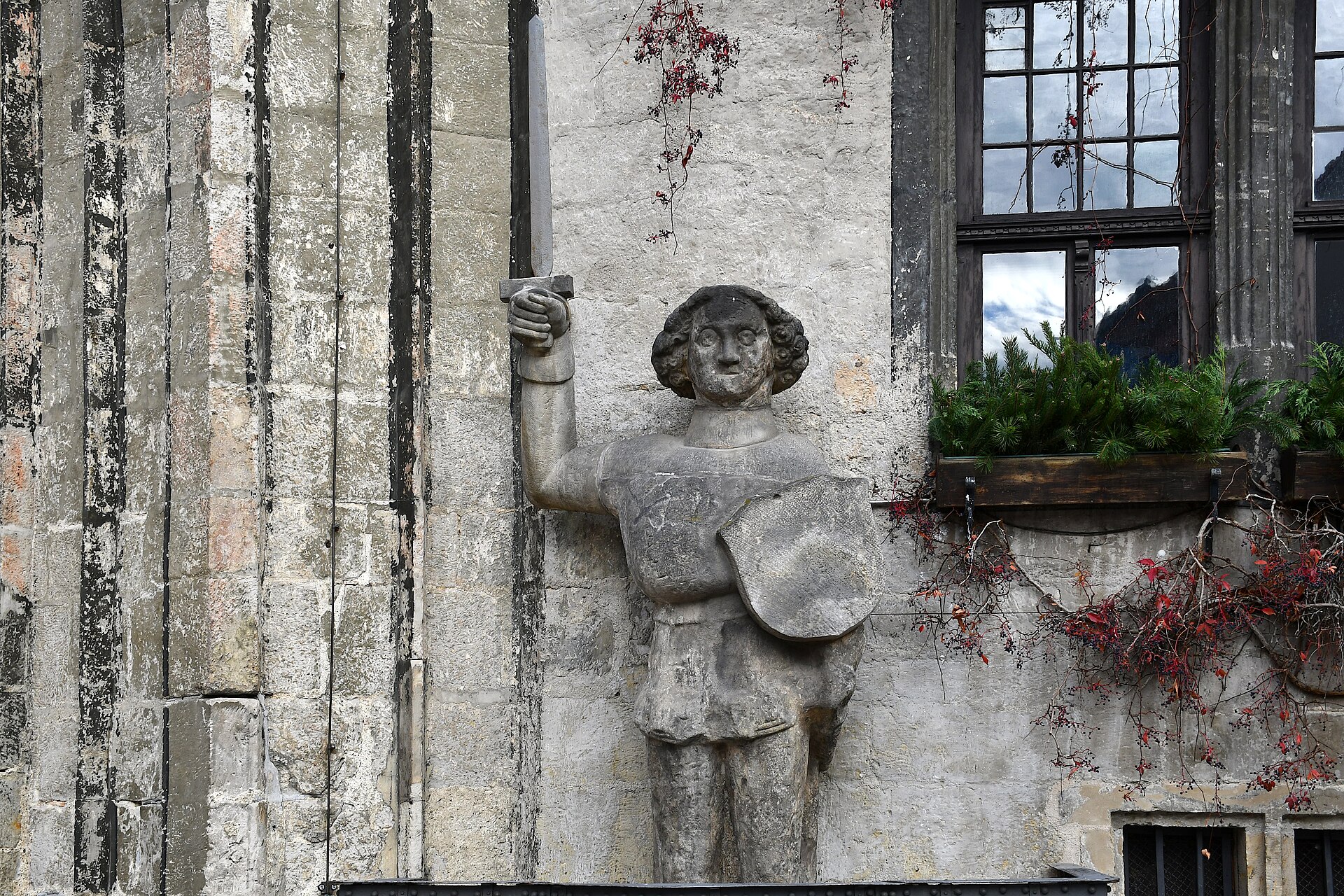 Rathaus und Roland in Quedlinburg