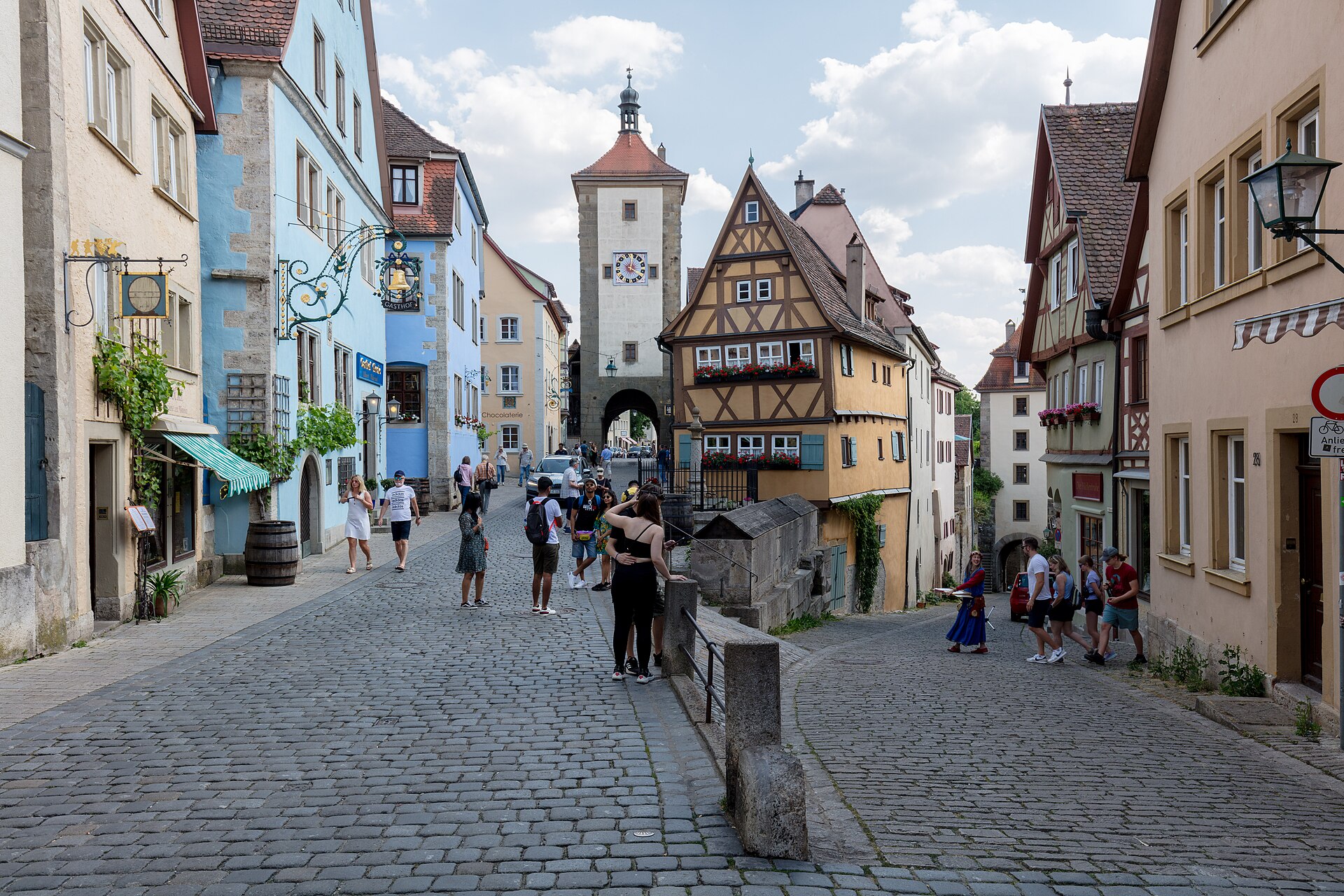 Plönlein in Rothenburg ob der Tauber – Fachwerk und Türme