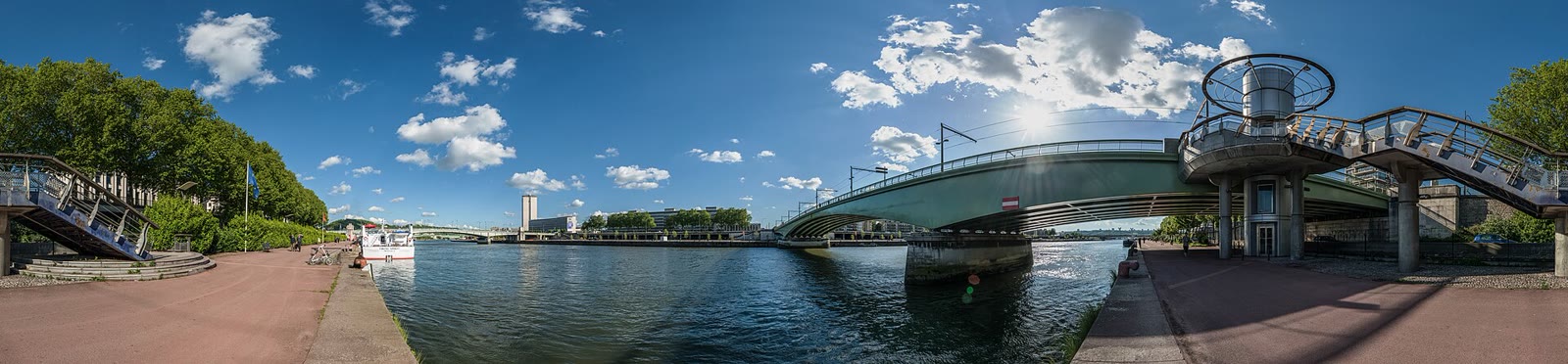 Seine und Pont Jeanne d’Arc in Rouen