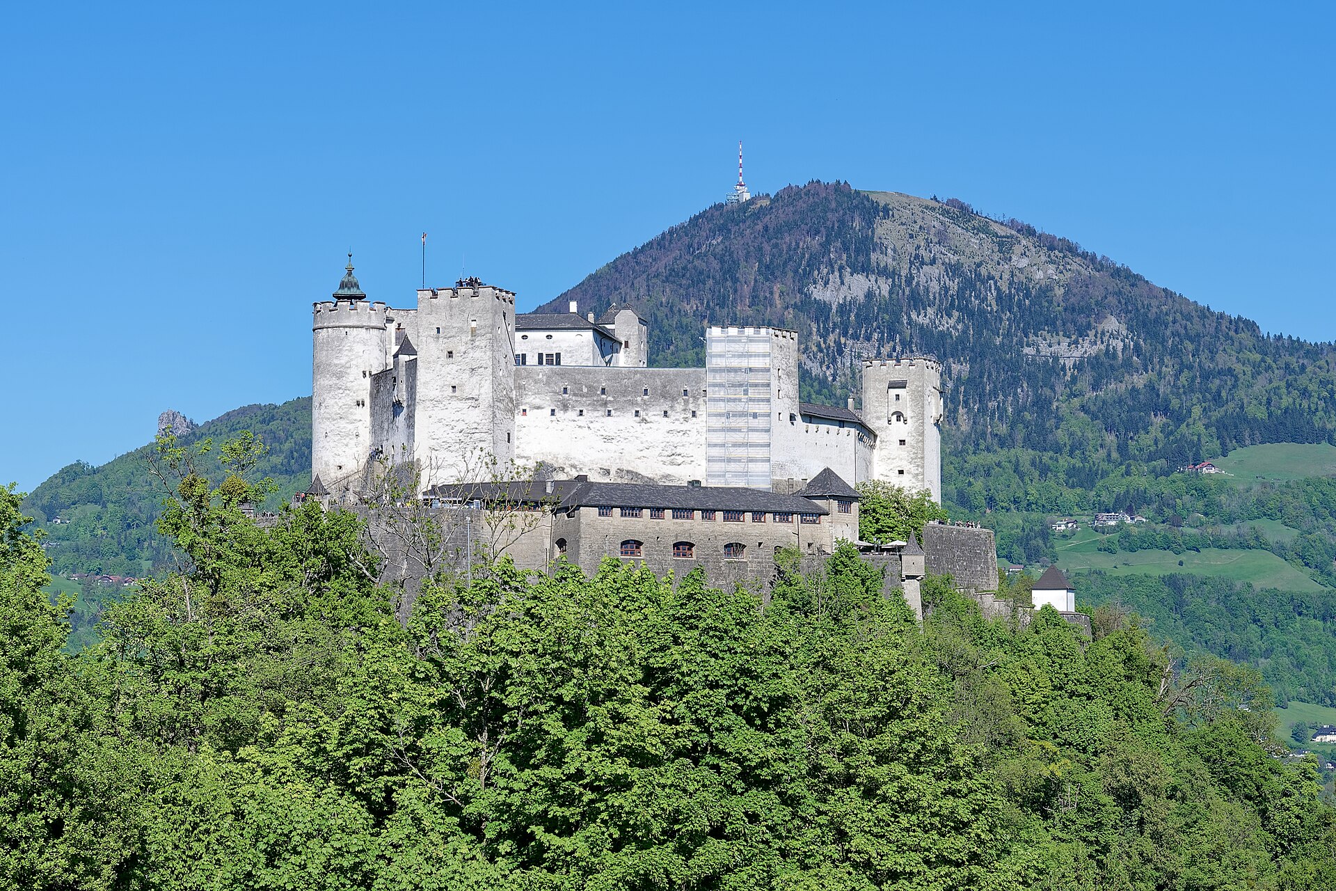Festung Hohensalzburg von Westen gesehen