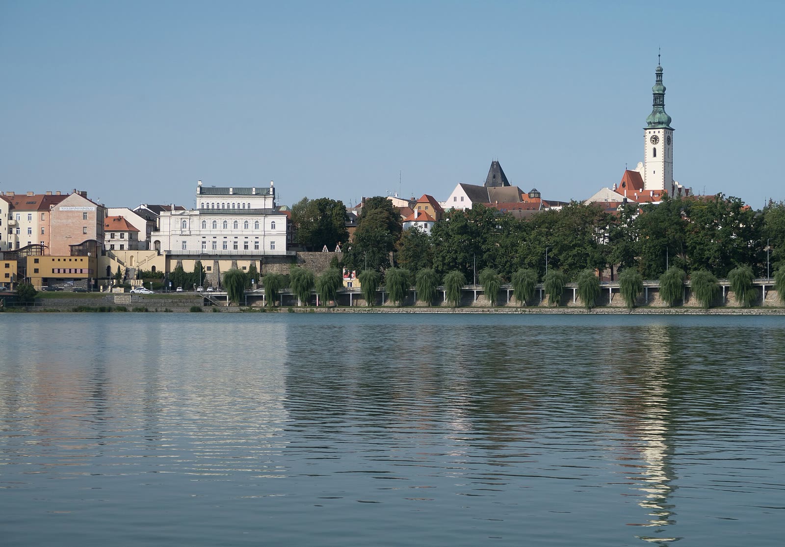 Blick über den Jordán auf die Altstadt von Tábor