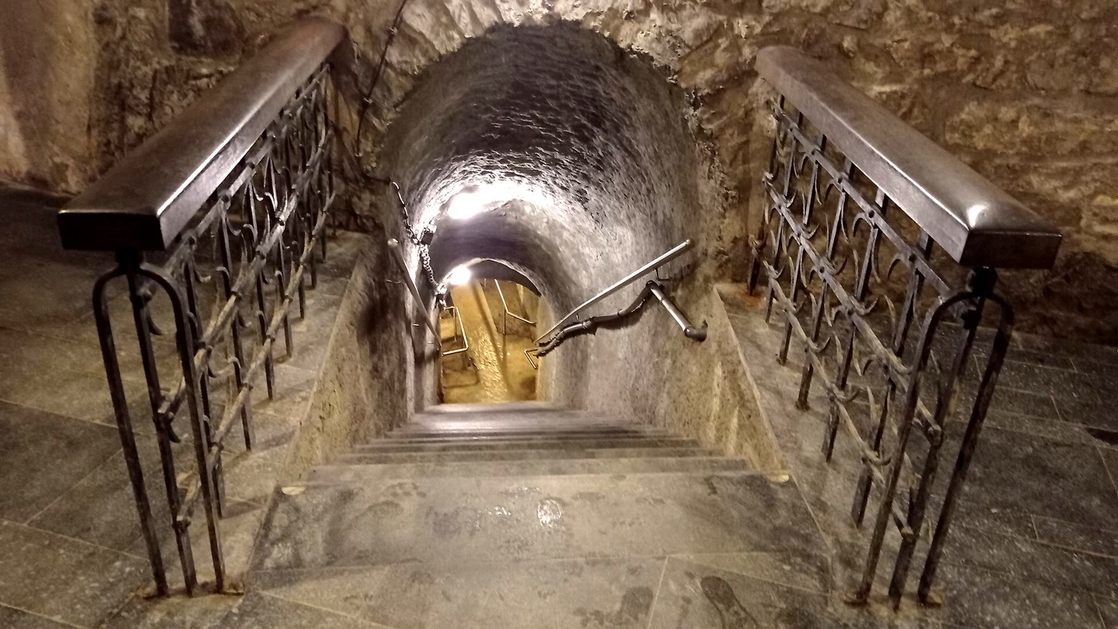 Mittelalterliche Untergrundgänge unter dem Alten Rathaus in Tábor